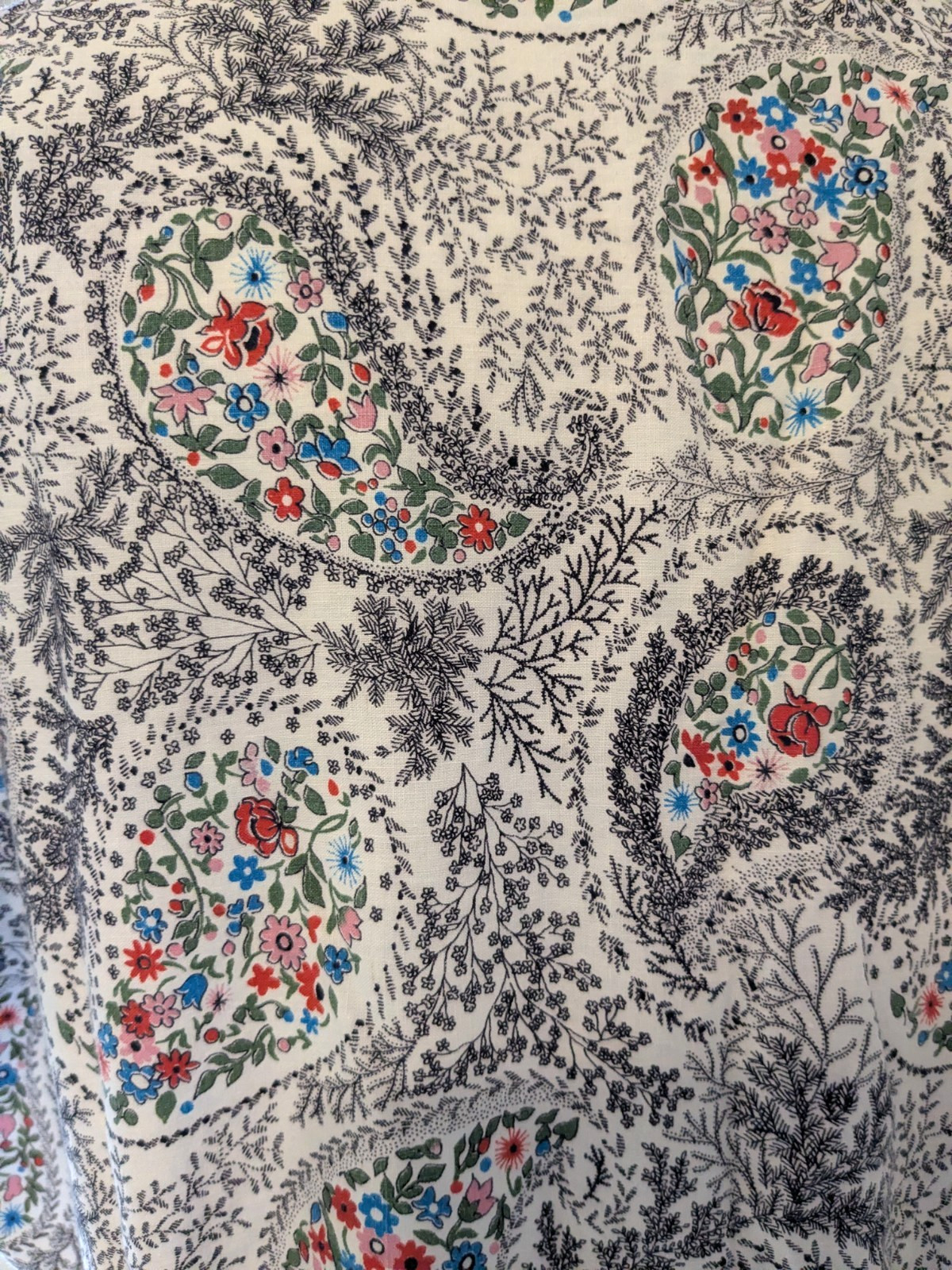 Styled by Loralyn 40’s or 50’s Vintage Cotton Dress, floral pattern