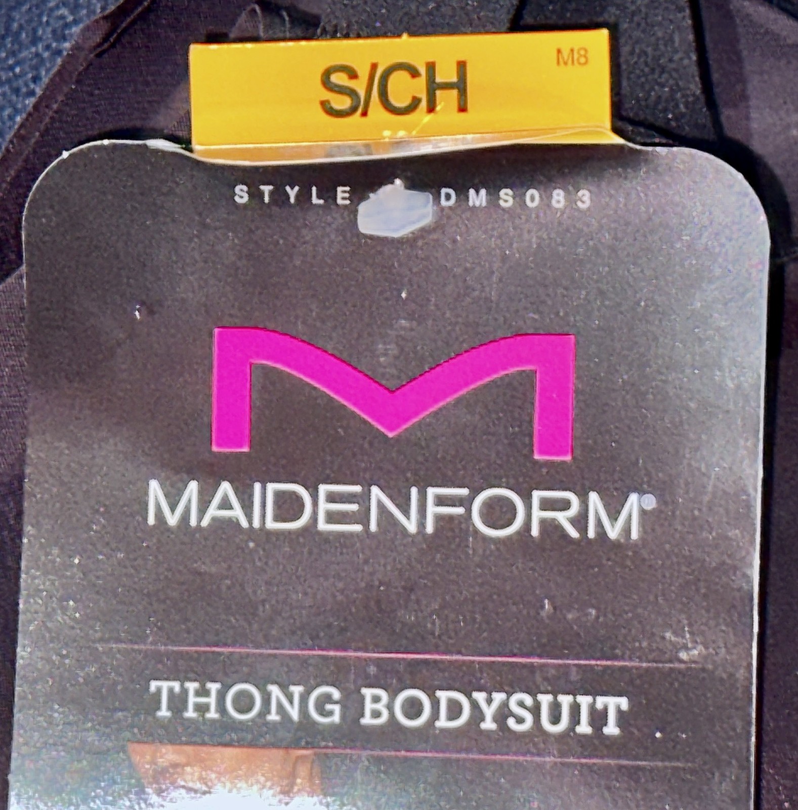 MAIDENFORM Power Players Control Black Thong Bodybriefer Women S M L XL 2XL 3XL
