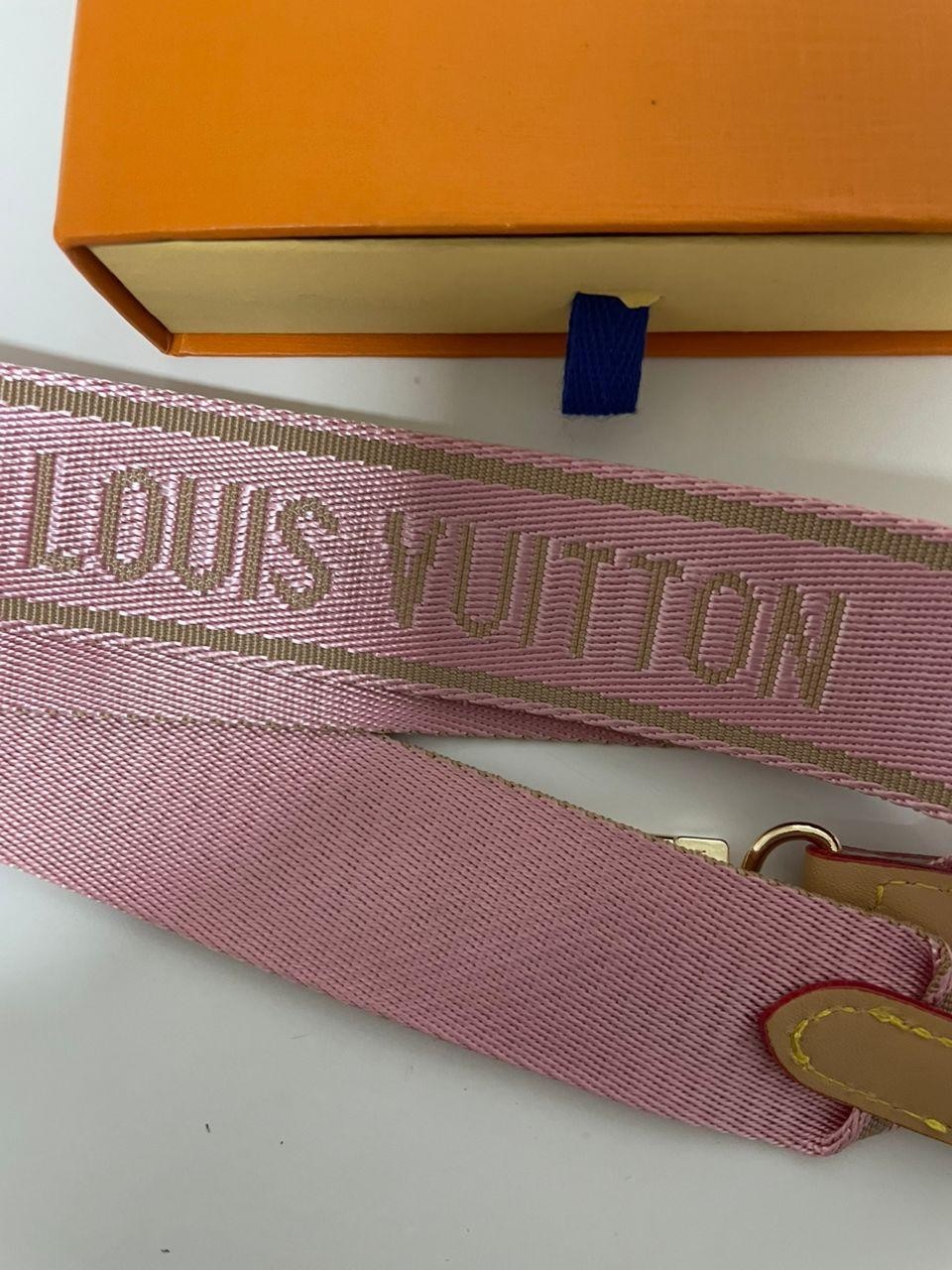 Louis Vuitton Shoulder Strap Adjustable Crossbody Shoulder Replacement Pink W/B