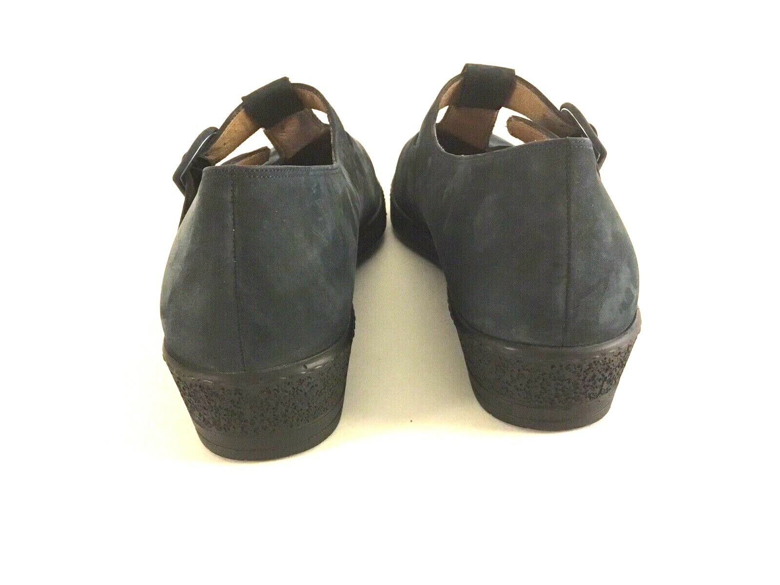 FITS by Theresia Blue Suede Mary Jane Loafer Size 9