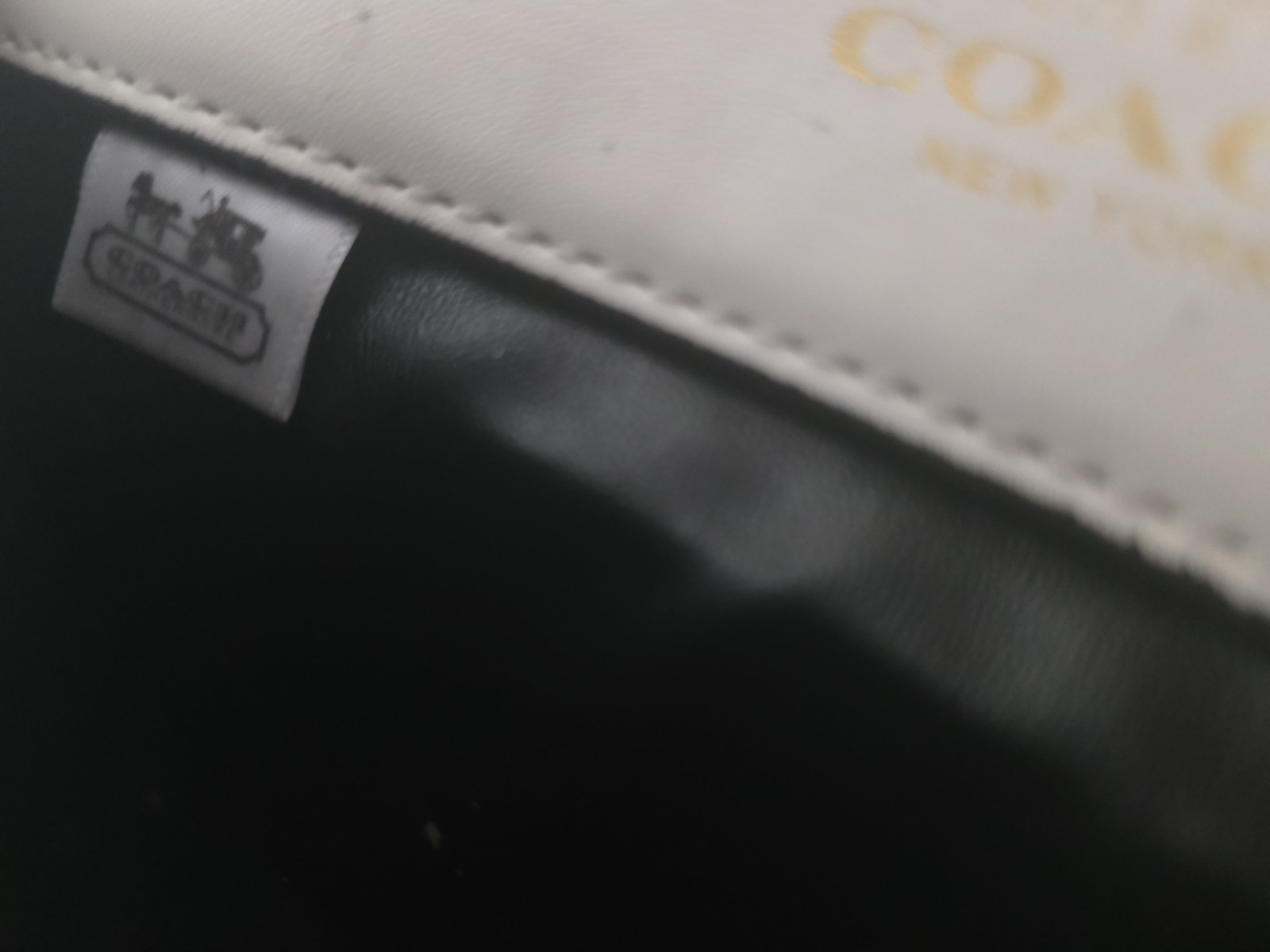 Coach White Small Crossbody Bag Magnetic Flap Gold Tone C Logo Detachable Strap
