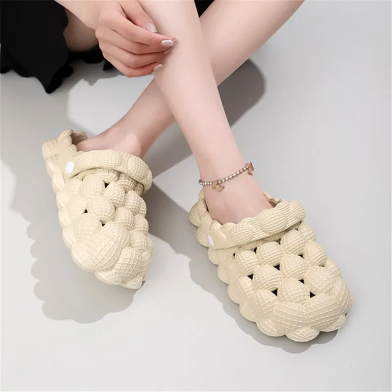 Cute Women Slippers Bubble Ball Sandals Summer Indoor Massage Cloud Slide