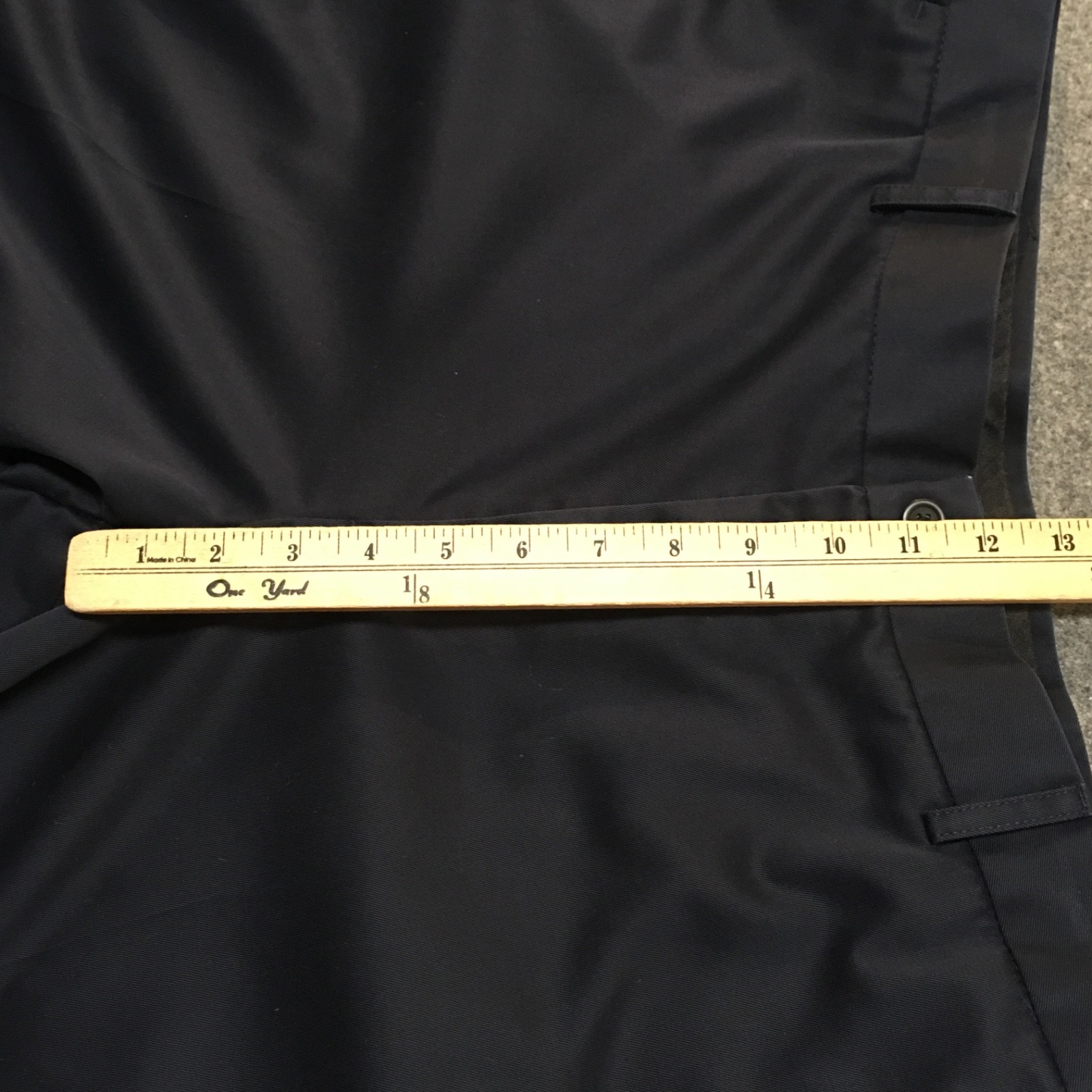 Dockers Collection Men 36×32 Dress Pants Navy Blue Flat Front Relaxed Fit Cotton