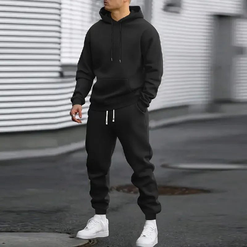 Mens 2 Piece Hoodie and Jogger Set Tracksuit S-3XL