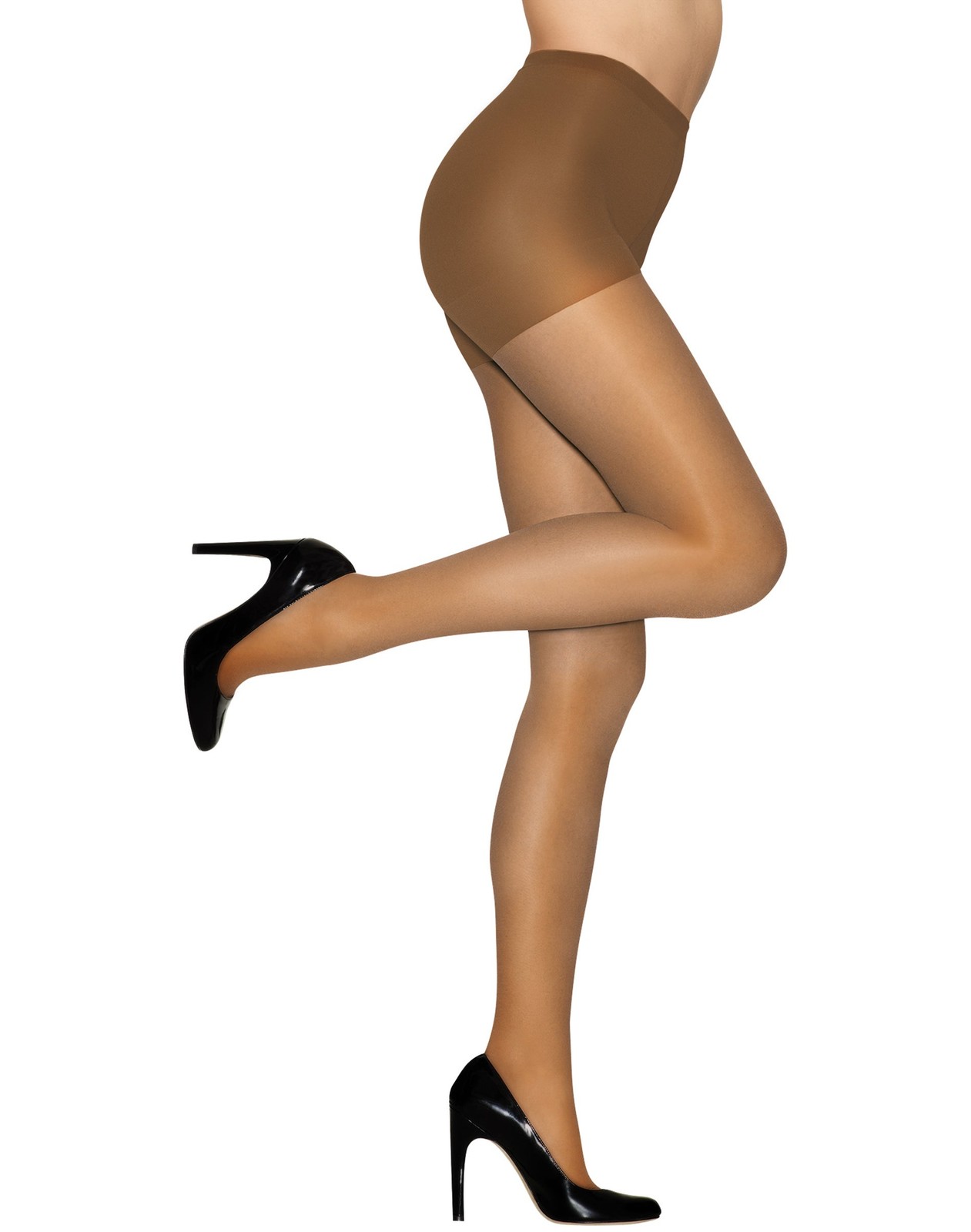 Hanes Alive Pantyhose Full Support Control Top Reinforced Toe Silky Sheer sz A-F