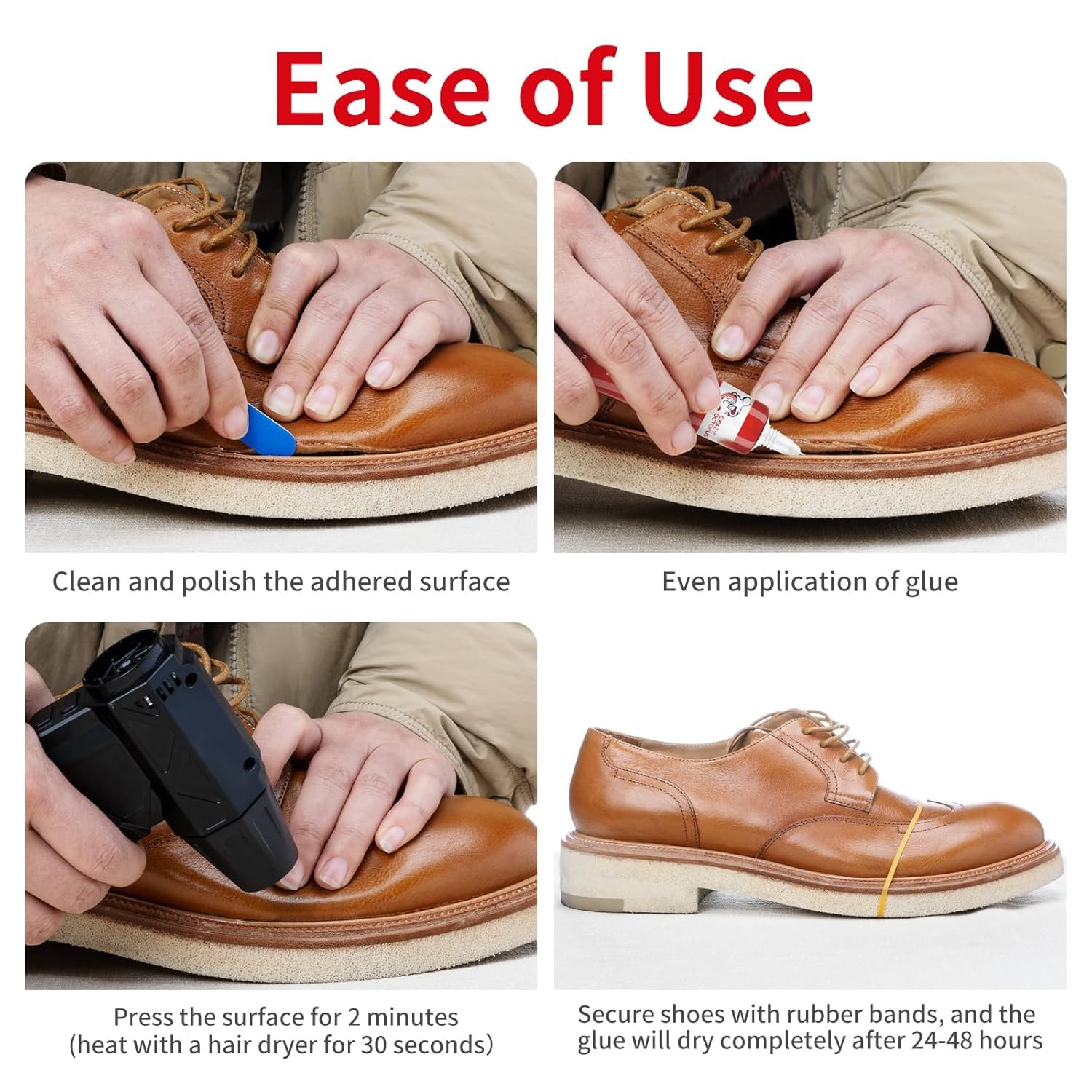 Strong Clear Shoe Repair Glue for Sneakers Boots Handbags Soles Repair Adhesive