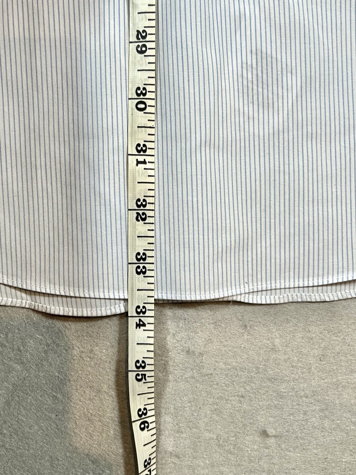 Brooks Brothers Men’s 16.5‑32 Regent Non Iron Supima Cotton Blue Stripe Shirt
