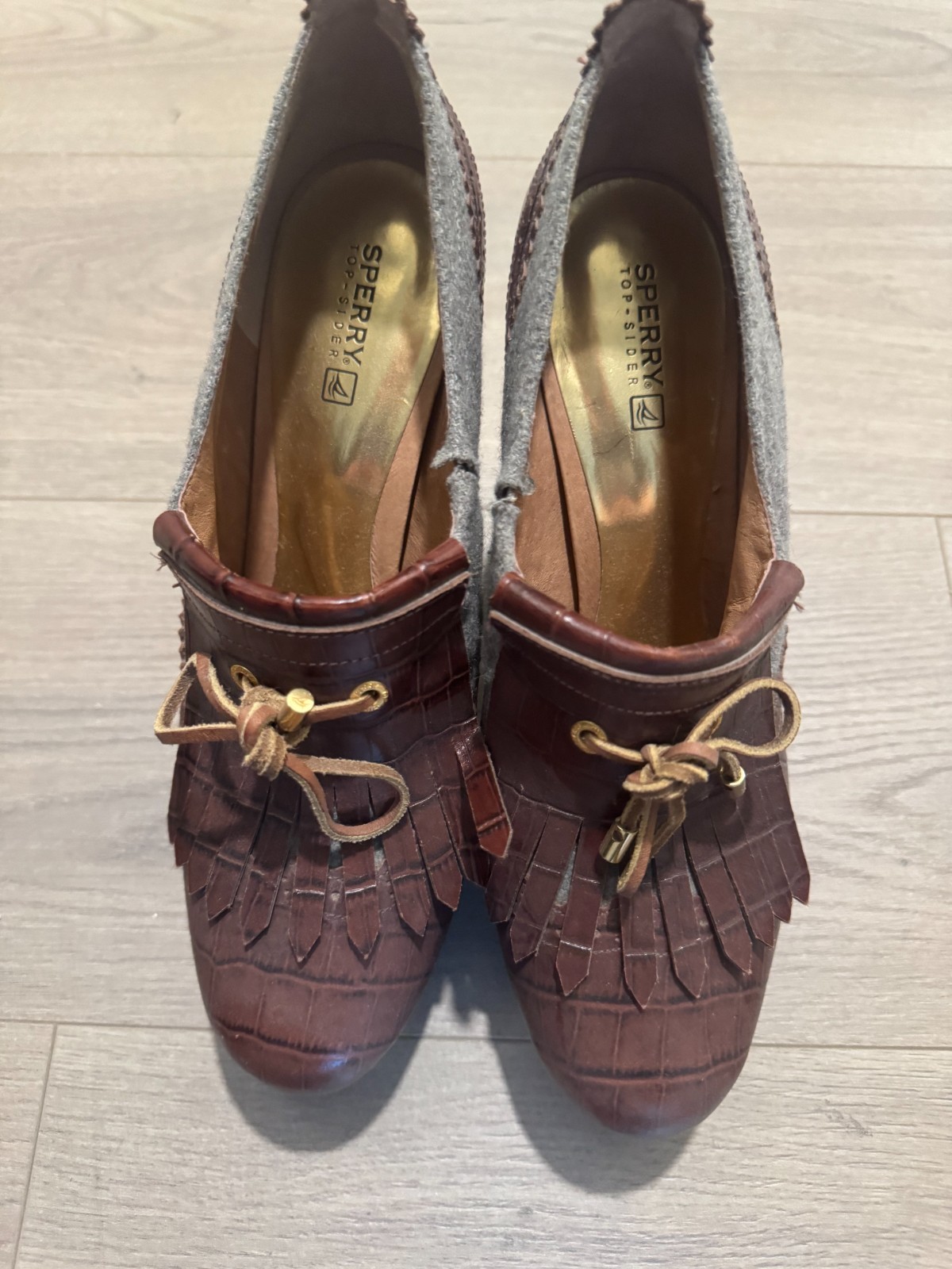 Sperry Brown High Heels, 4in Heels Size 10 (Good Condition)