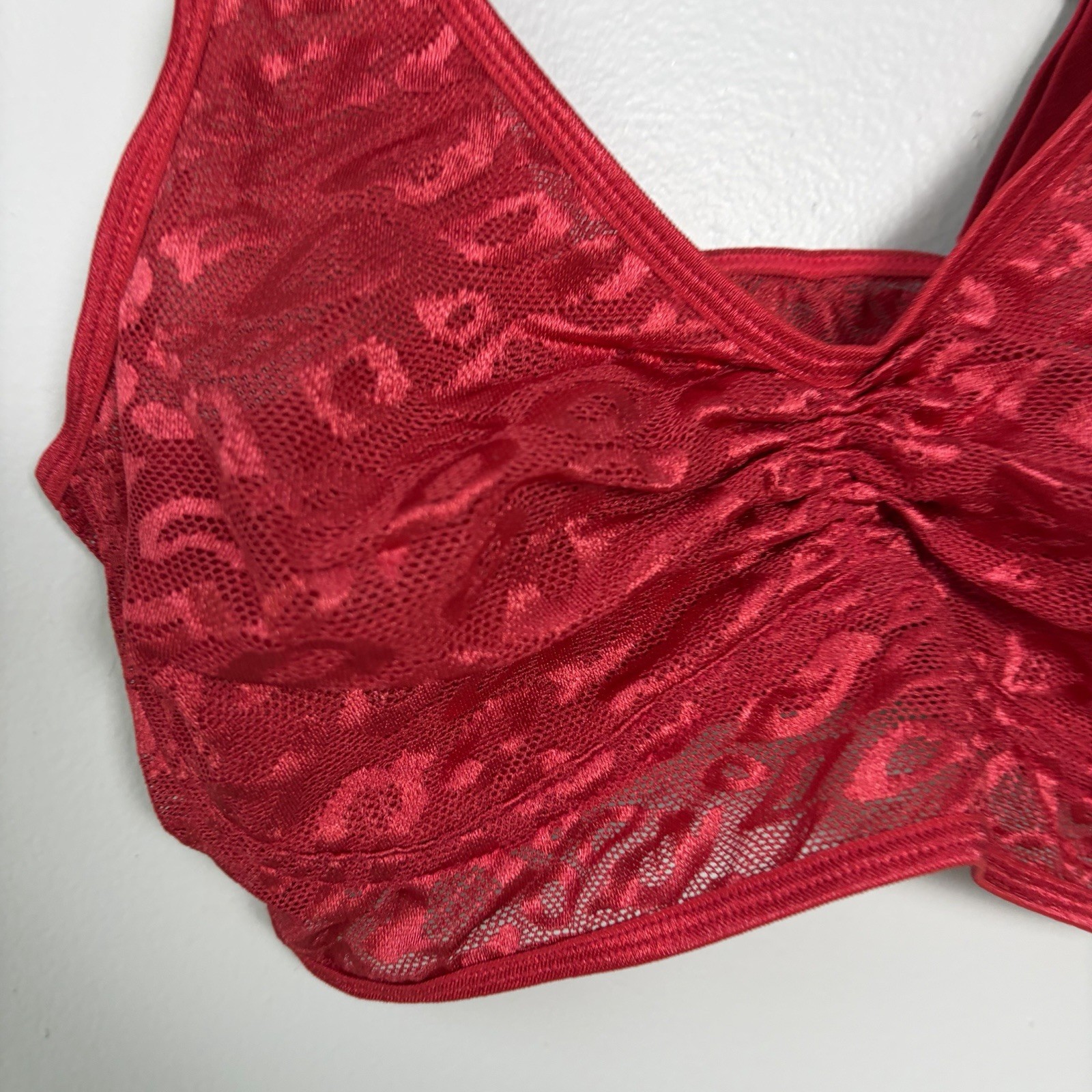 NEW- Ruby Ribbon Allure Demiette In CHERRY RED Womens Size 32