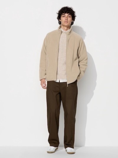 UNIQLO Fleece Full-Zip Jacket S-4XL 8 Colors Fluffy Machine-Washable Men 469955