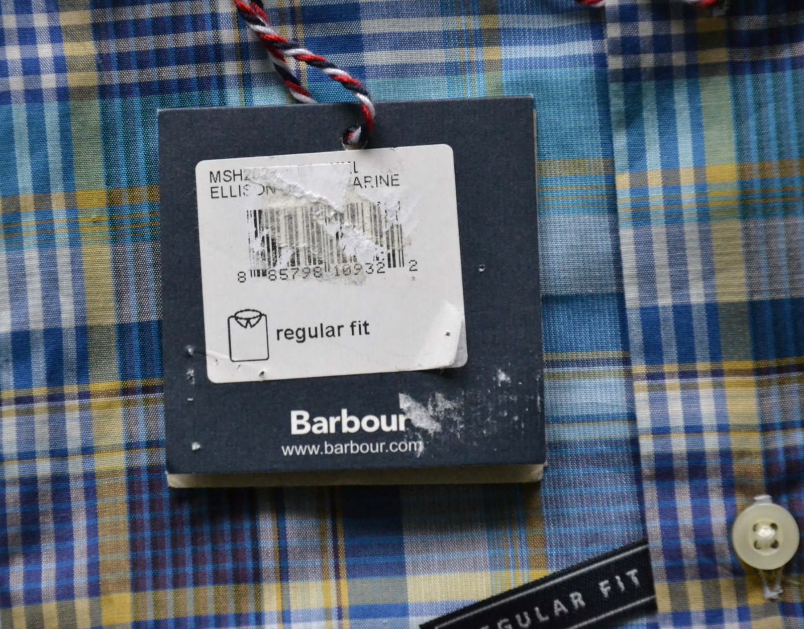 NEW BARBOUR ELLISON Men’s Shirt Men’s Summer Shirt Size 2XL Short Sleeve BIG SIZE
