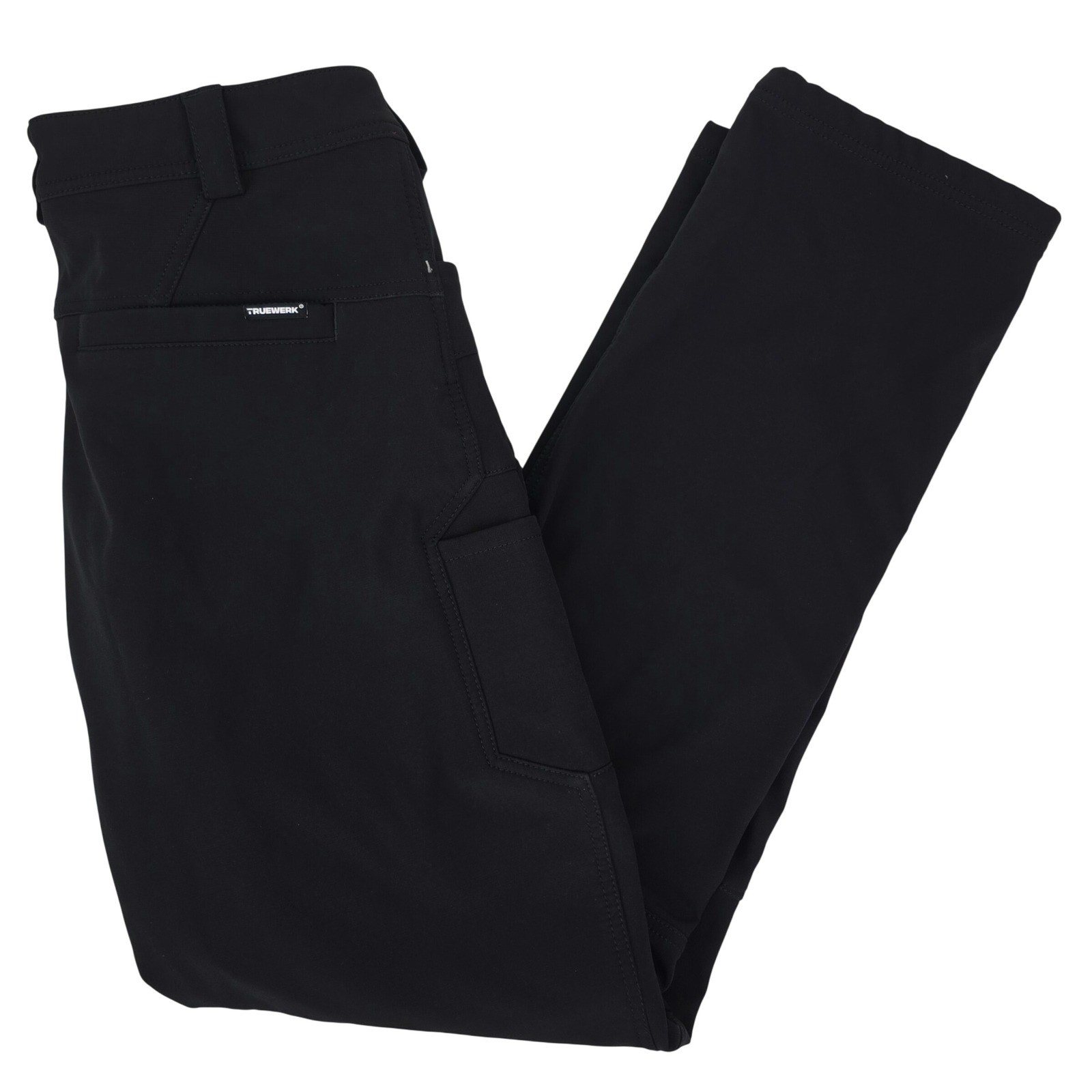 Truewerk T3 Werkpant Men 36 Long Black Fleece Lined Technical Cargo Work Pants