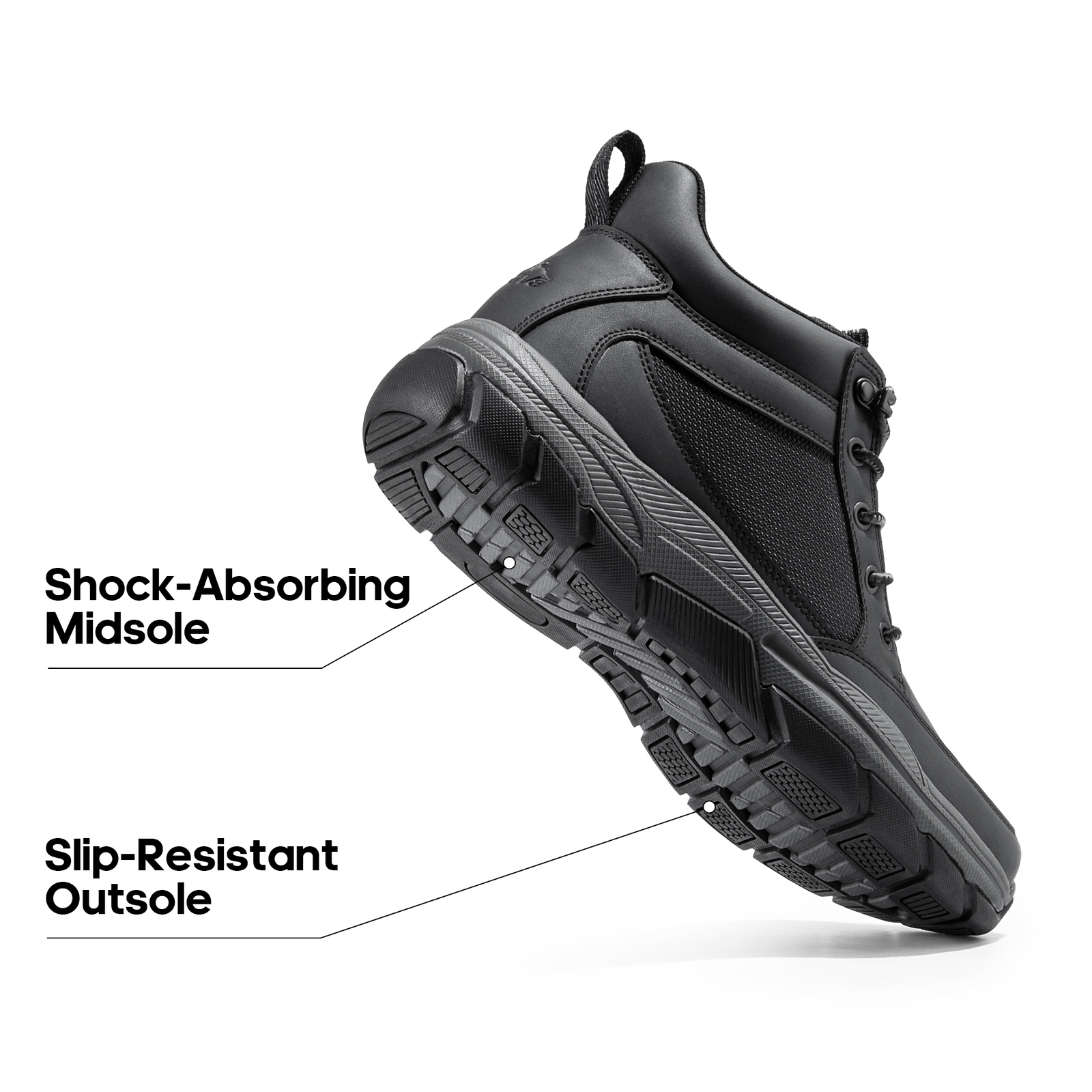 NORTIV 8 Mens Hiking Boots Lightweight Breathable Ankle Lace Up Chukka Boots