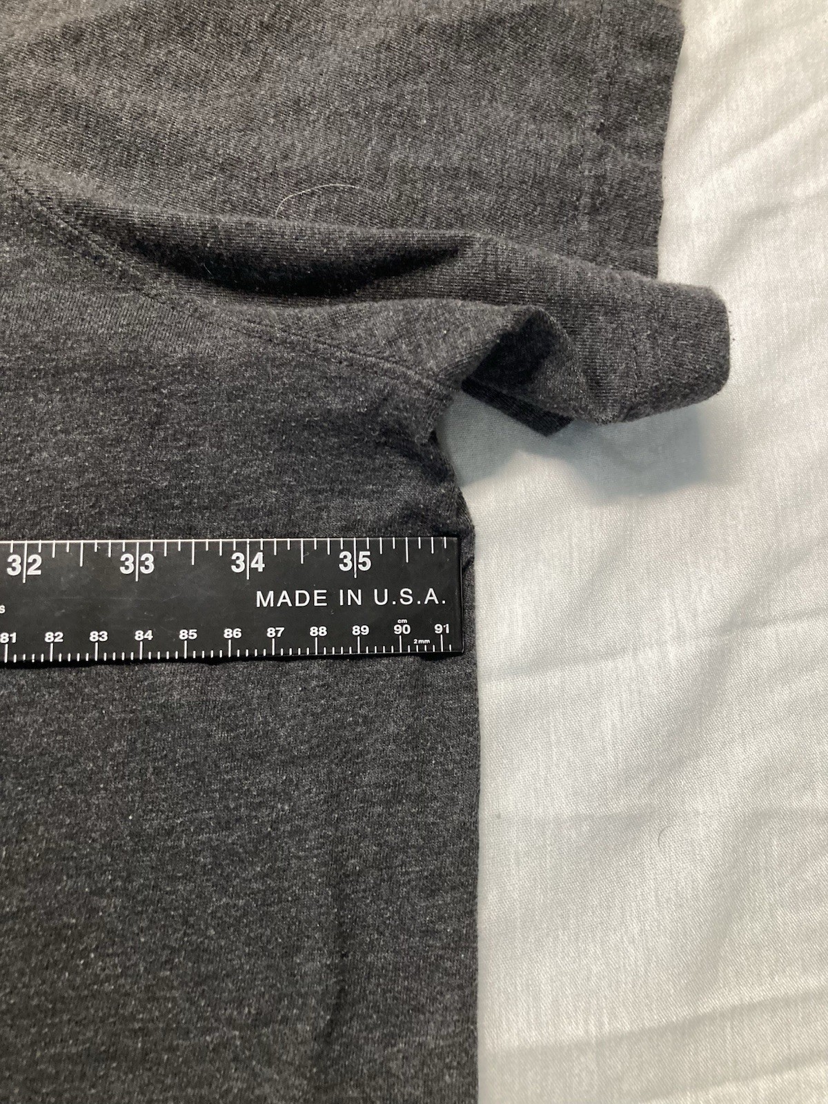 men’s 7xl big Kingsize crewneck s sleeve pocket tee shirt Heather Charcoal Grey