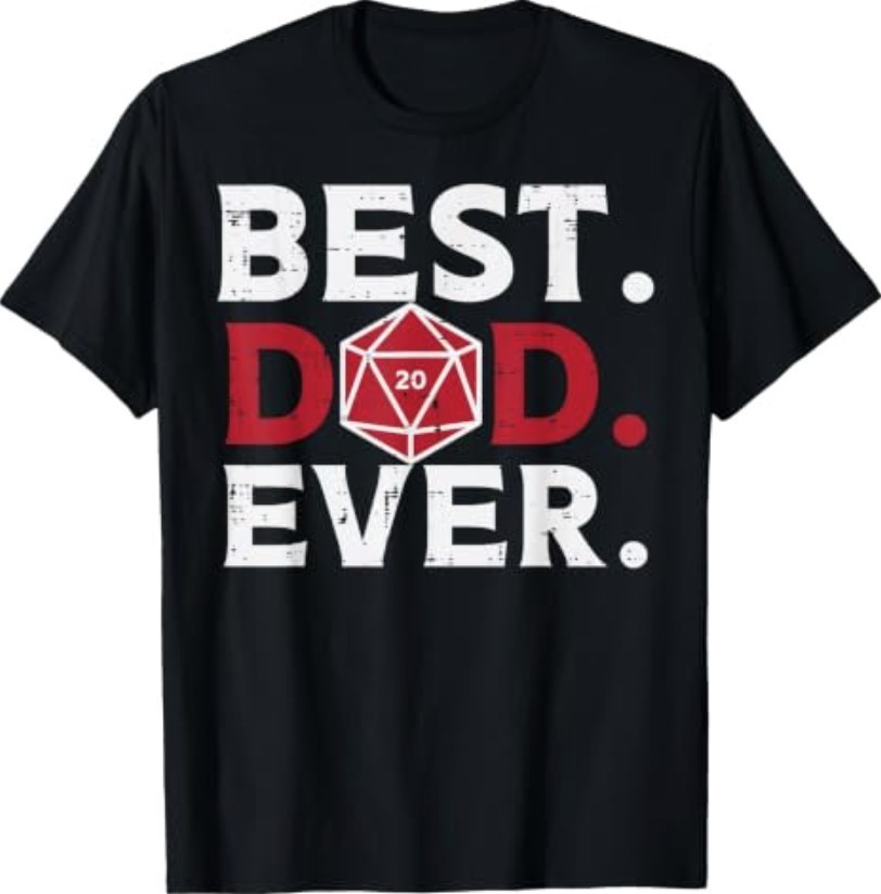 RPG Best Dad Ever Funny Gamer Daddy Papa Men T-Shirt