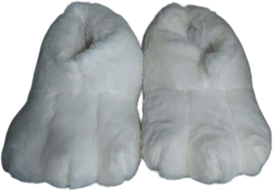Easter Bunny Shoes Adult Rabbits Foot Shoes Bunny Feet Slippers White Costume Sl