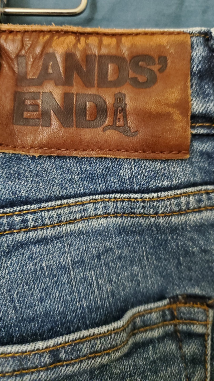Lands End Men’s Size 38 Jeans Square Rigger Traditional Fit