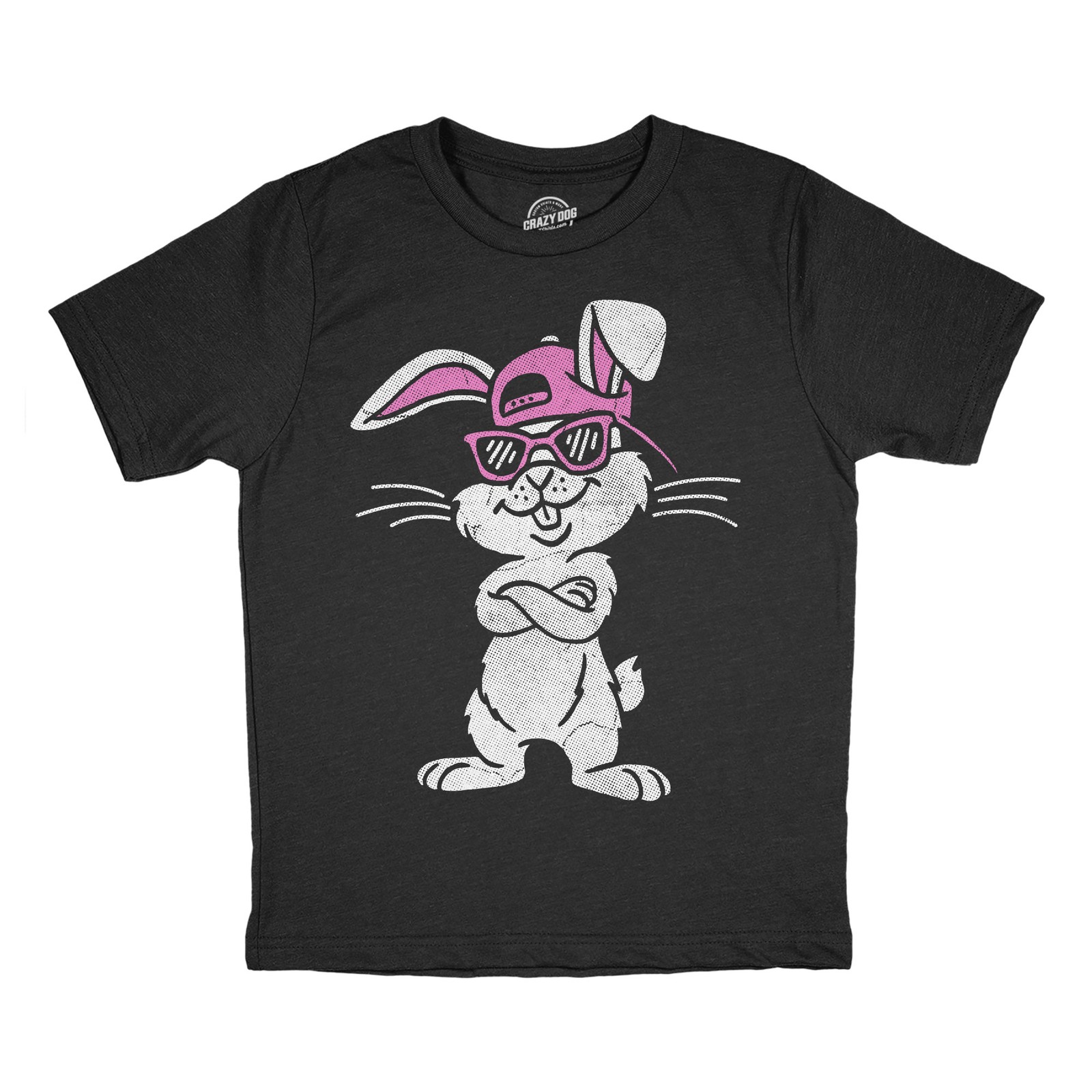 Youth Funny T Shirts Cool Bunny Sunglasses Sarcastic Easter Tee For Kids