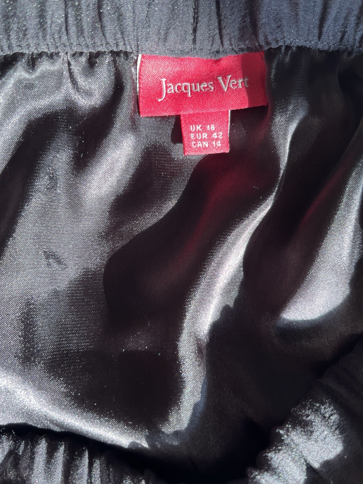 Jacques Vert Skirt UK 16 Fully Lined Floral Embroidered Midi Elegant Zip Closure