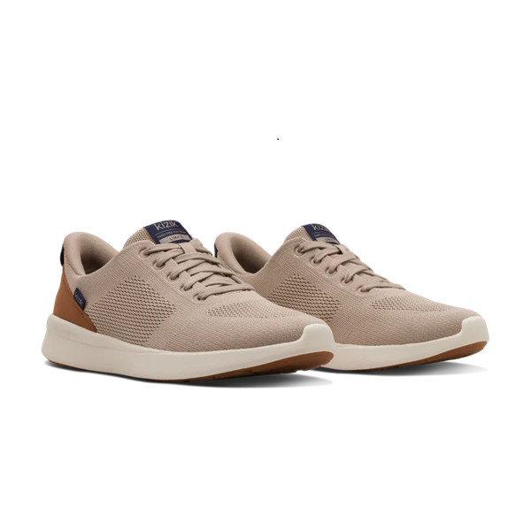 Kizik Lima 2 Lite Taupe Knit Hands-Free Slip in Slip On Shoes Mens sizes 9-13