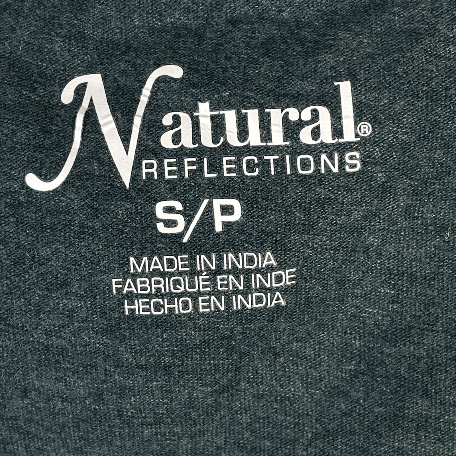 Natural Reflections Tank Top Womens Size Small Green Cotton Blend Pocket