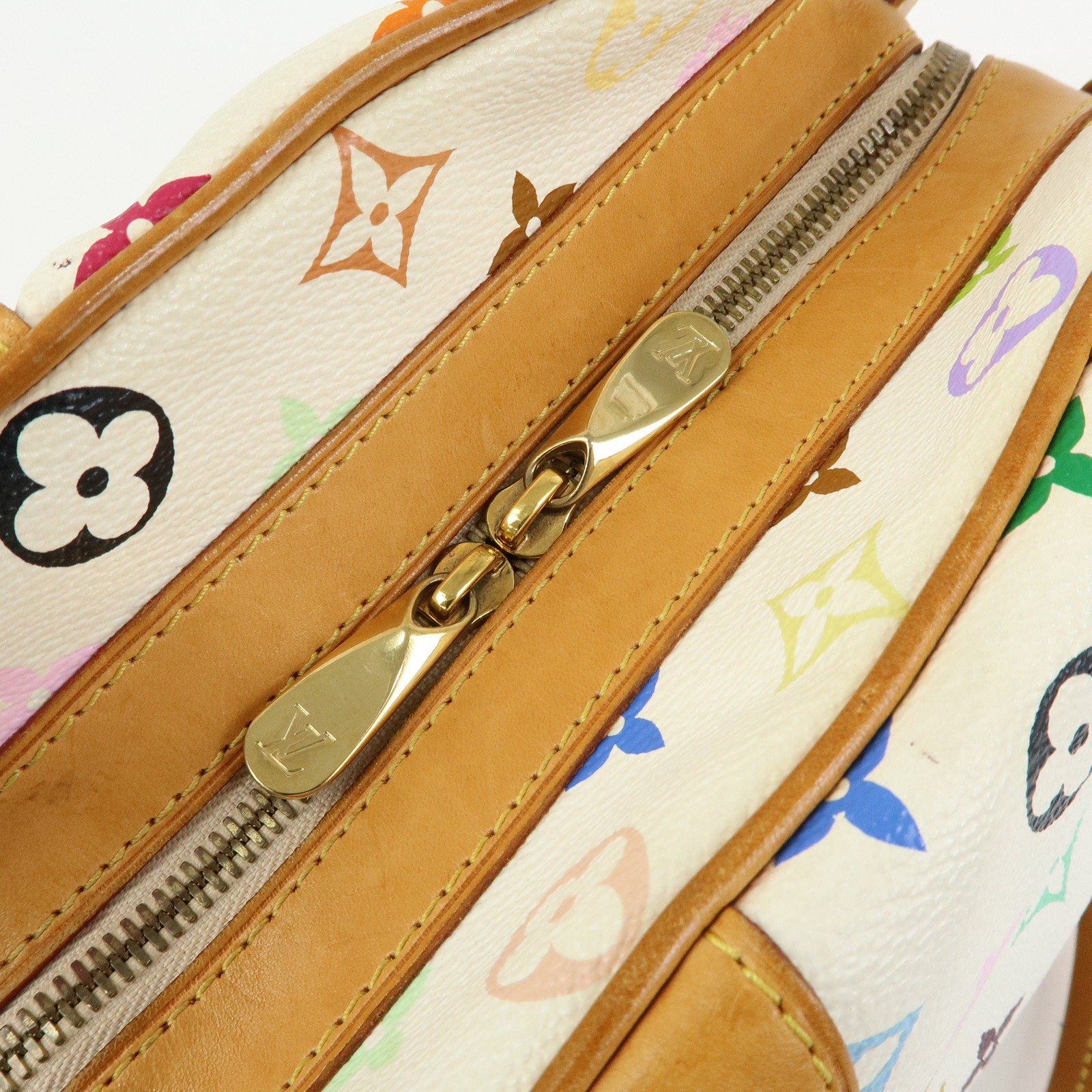 Louis Vuitton Monogram Multicolor Claudia Hand Bag Blanc M40193 Auth Used F/S