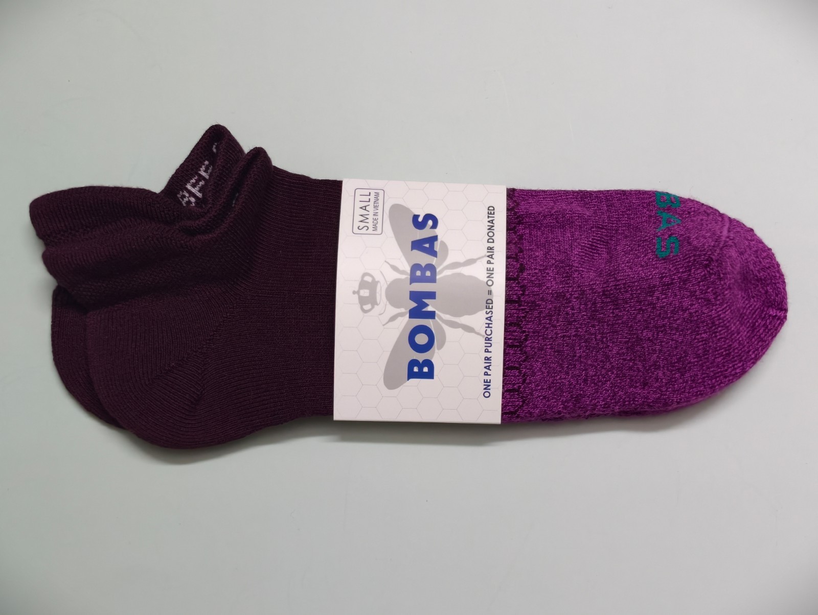 Bombas Women’s Ankle Socks Size S M L 1-3-5 Pair Purple Color Cushioned Comfort