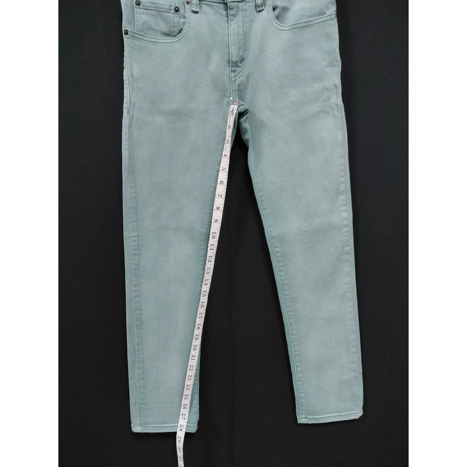 Levi’s 510 Super Skinny Jeans Green Mid (10-12 in) Denim Men Size 28×28