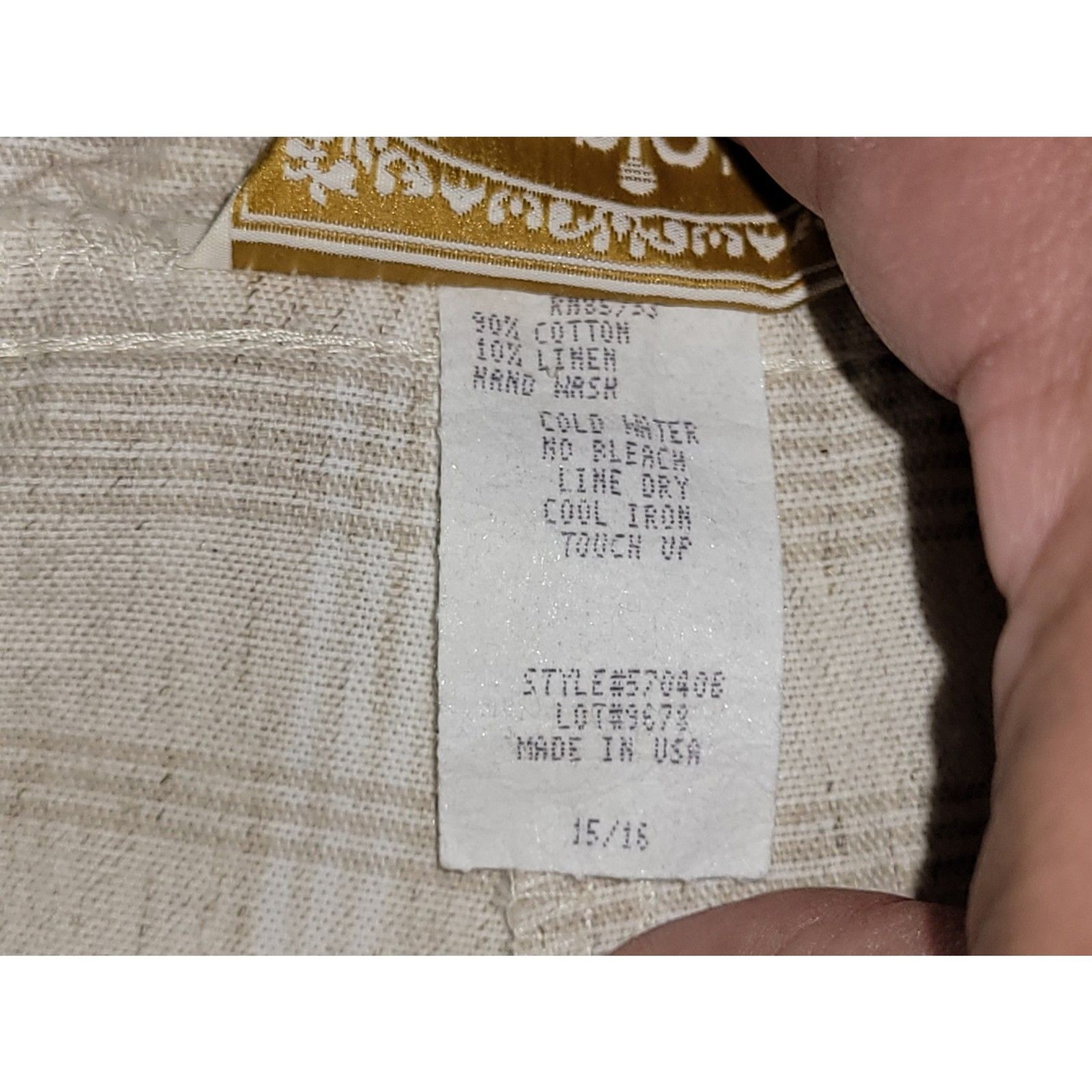 Vintage Style Gingham Plaid Pleated Shorts Tan Beige White Size16