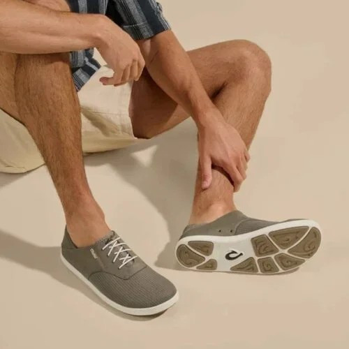 OluKai Nohea Moku Men’s No Tie Boat Shoes Size 7 $120 in Clay Tapa