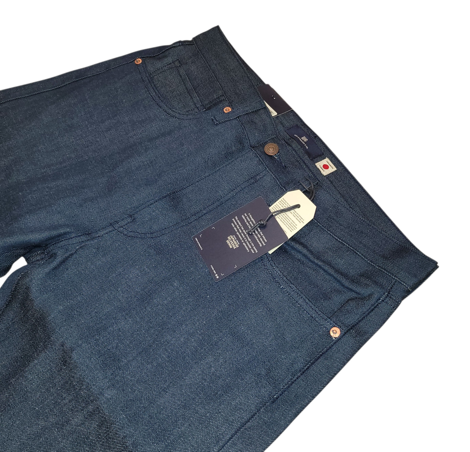Levi’s 505 Men’s Selvedge Jeans Soft Rigid Dark Wash Blue Label Japanese Denim