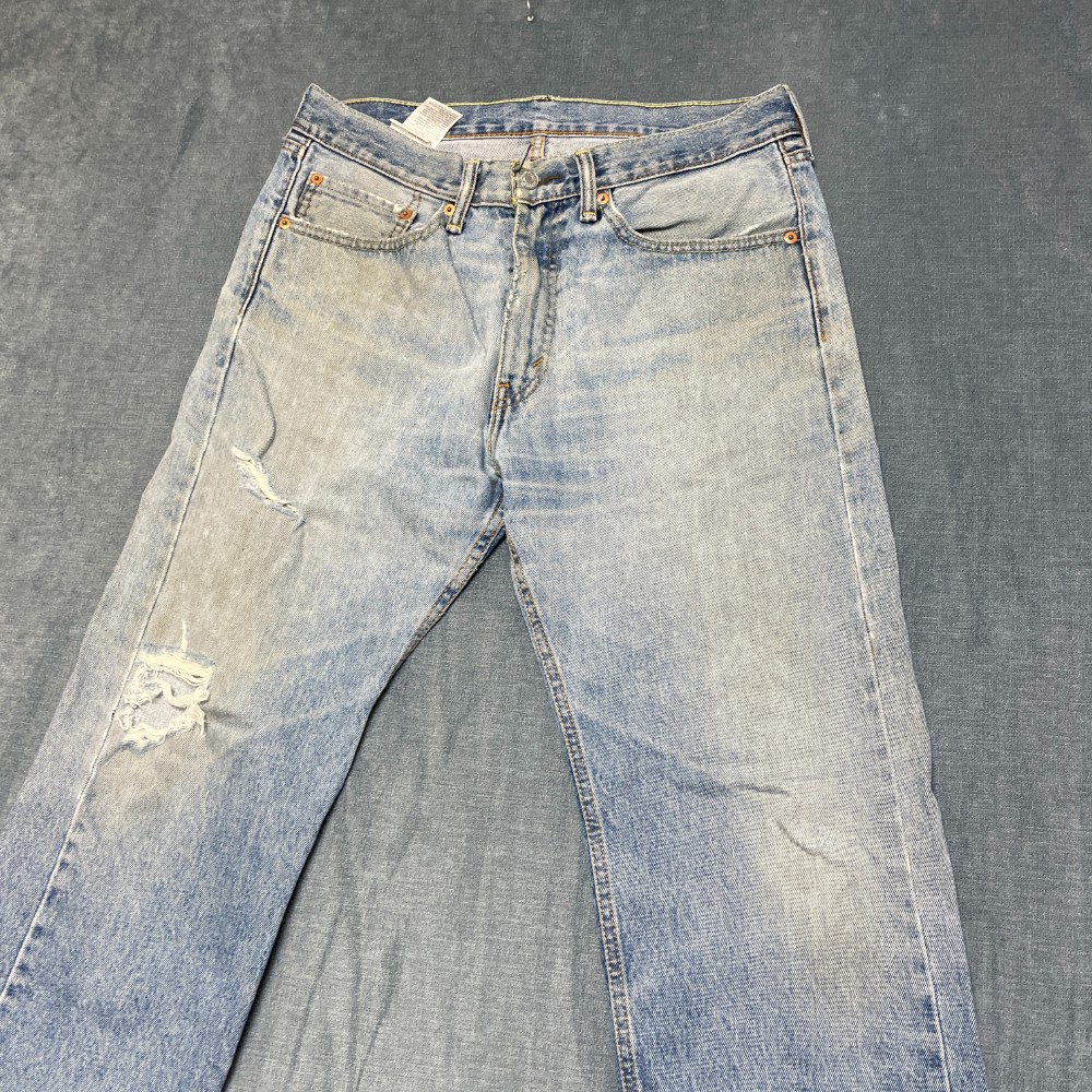 Levi’s Jeans Mens 34×29 Blue Denim Cotton Non Stretch 5 Pockets All Seasons