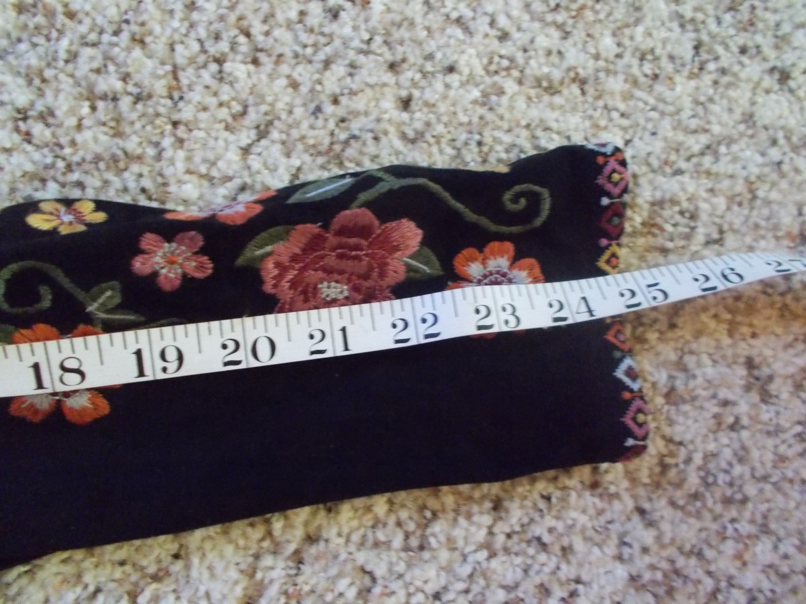 Savanna Jane Faux Suede Black Embroidered Jacket Fringe Flowers sz S M