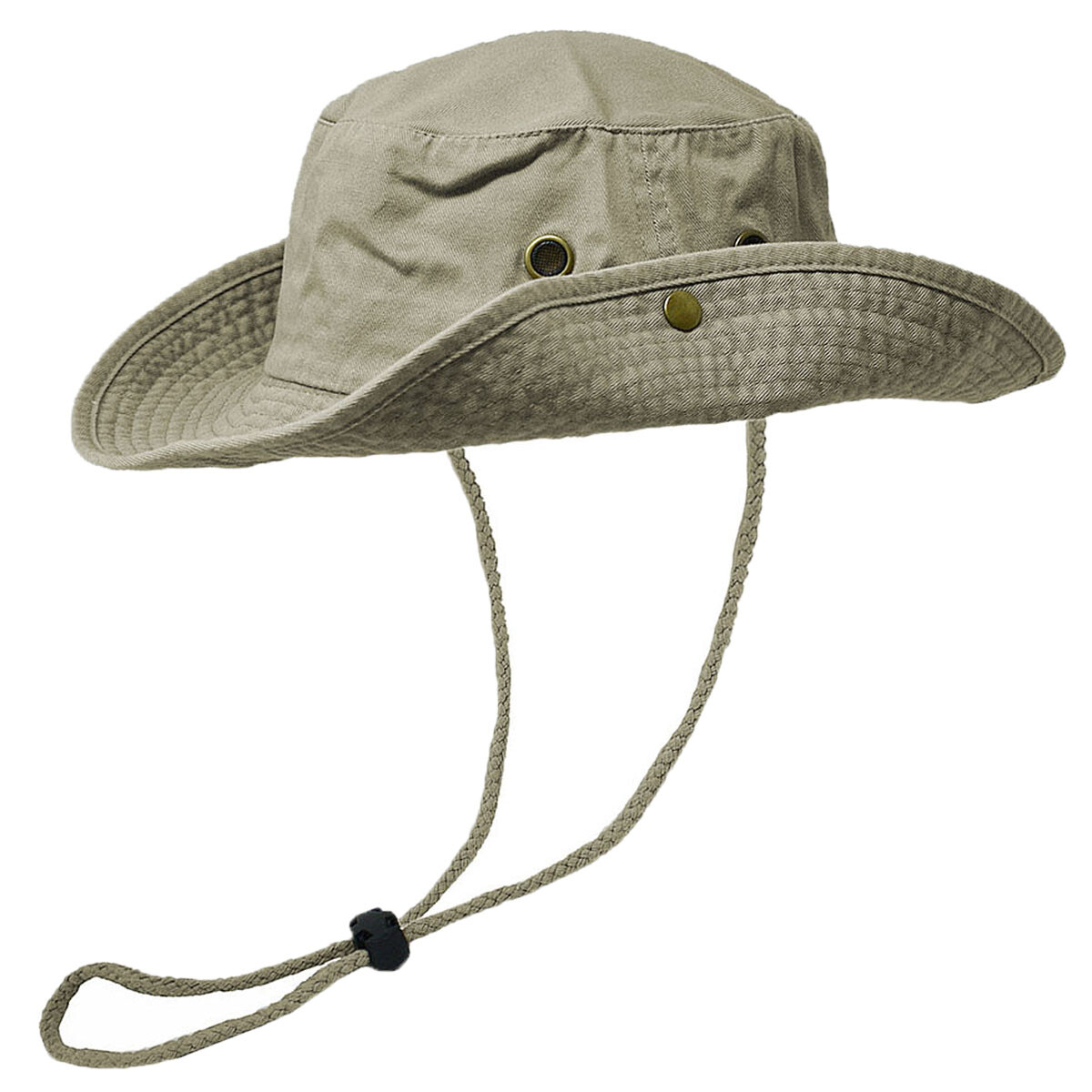 100% Premium Cotton Bucket Hat Fishing Sun Safari with Chin Strap Boonie Cap Hat