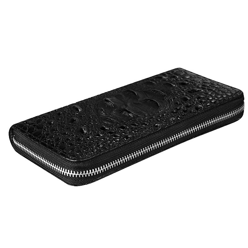 Mens Leather Wallet Zipper Card Holder Long Phone Purse Clutch Handbag Billfold