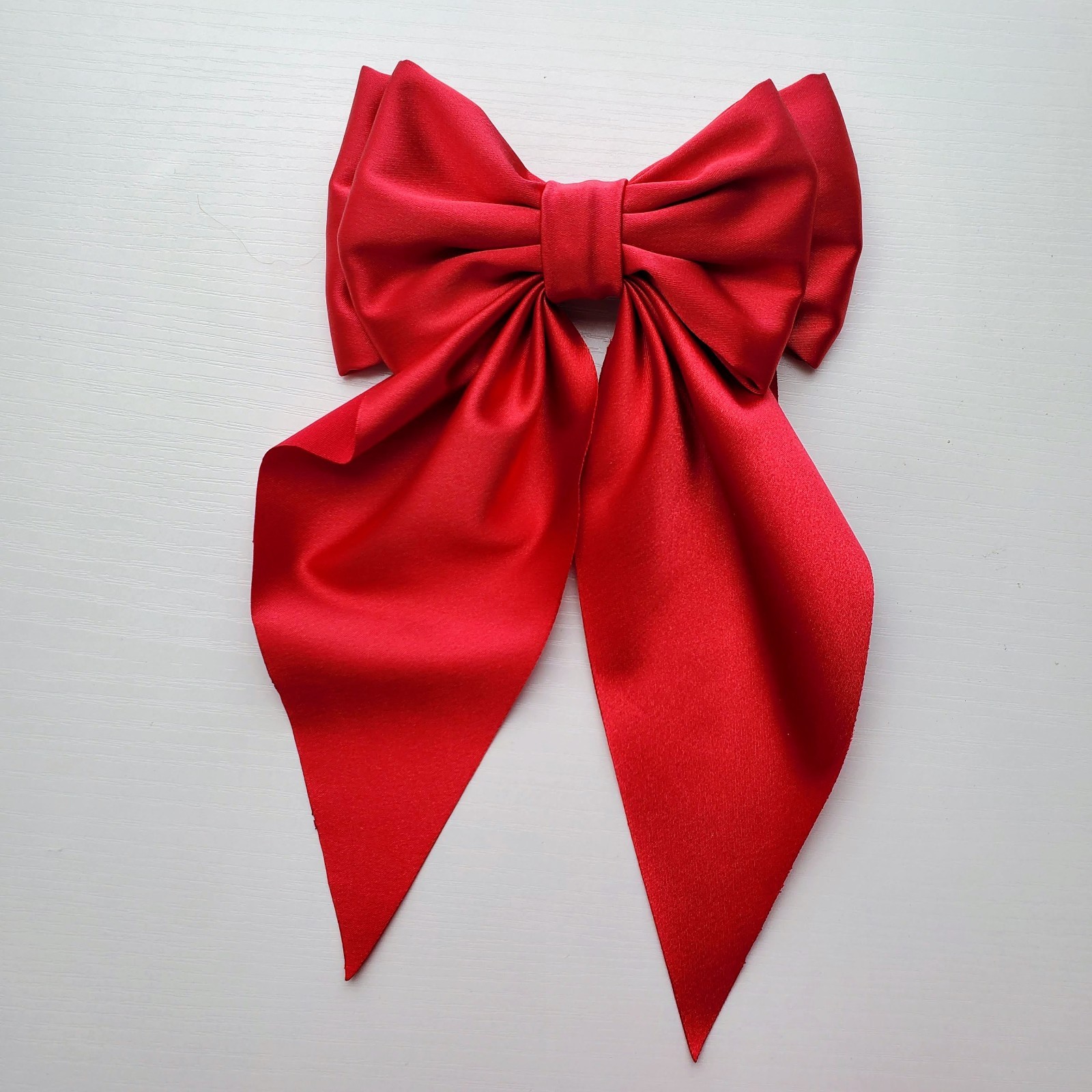 Coquette Hair Bow, satin hair bow with clip, 6 different colors