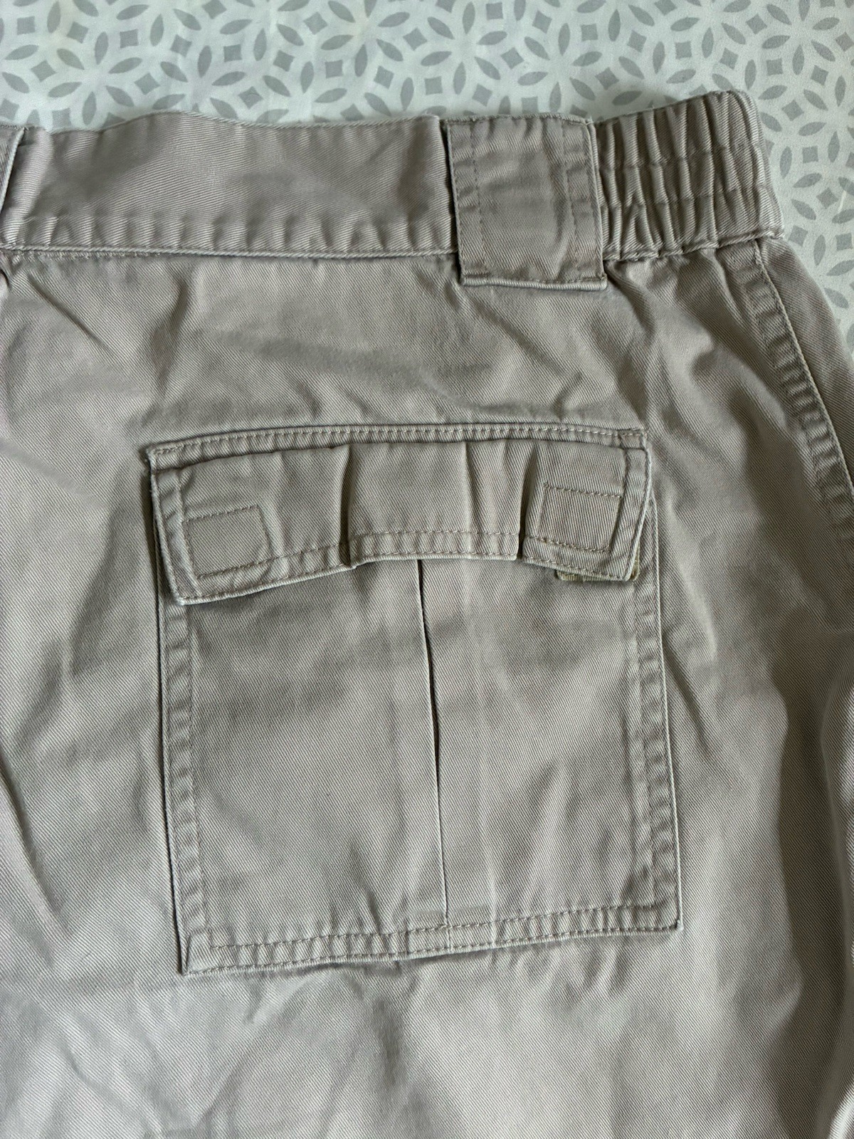 Croft & Barrow Shorts Mens 38 Beige Cargo Cotton Outdoor Hiking Camping Travel