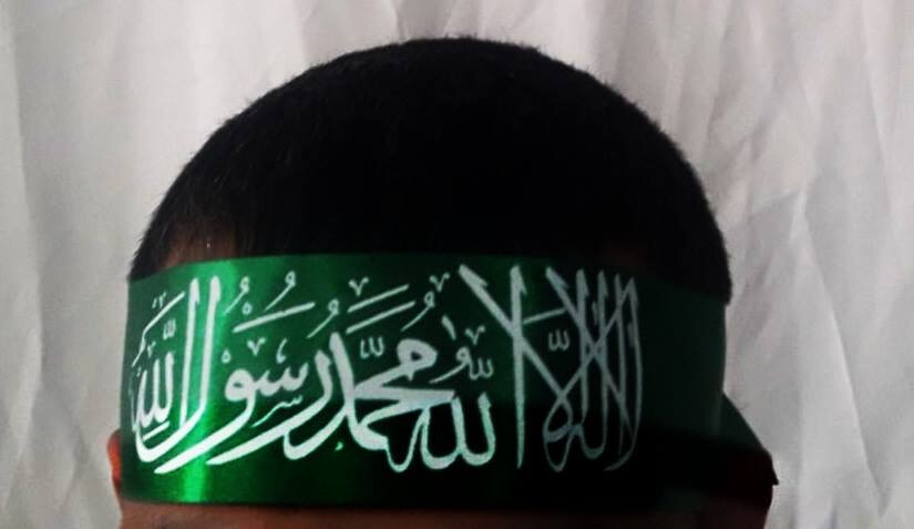 Tawheed bandana satin fabric digitally printed shahada islam Sharia tawhid