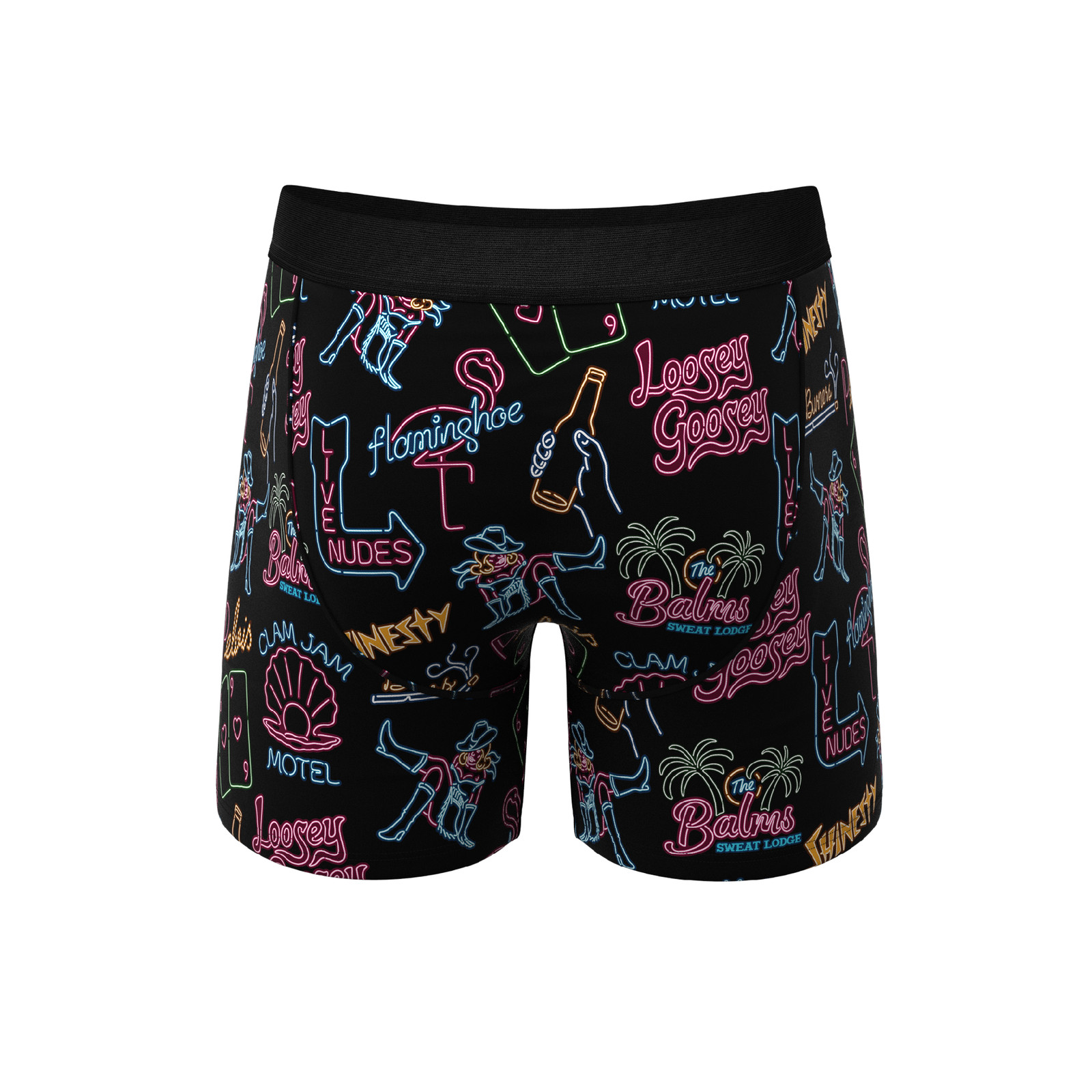 Shinesty “The Neon Dream” Vegas Signs Ball Hammock® Pouch Underwear with Fly