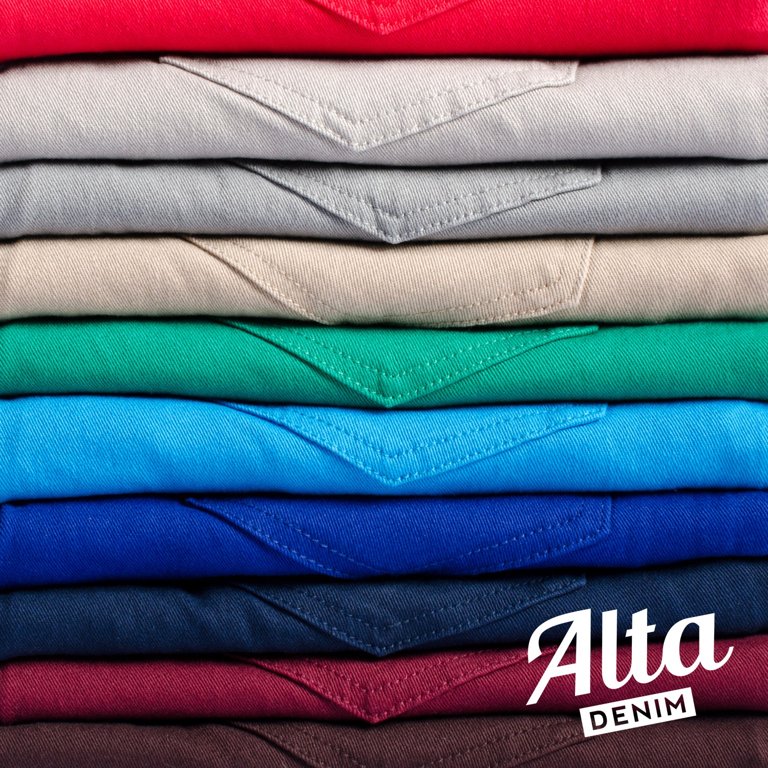 Alta Men Designer Fashion Slim Skinny Fit Stretch Denim Jeans Pants