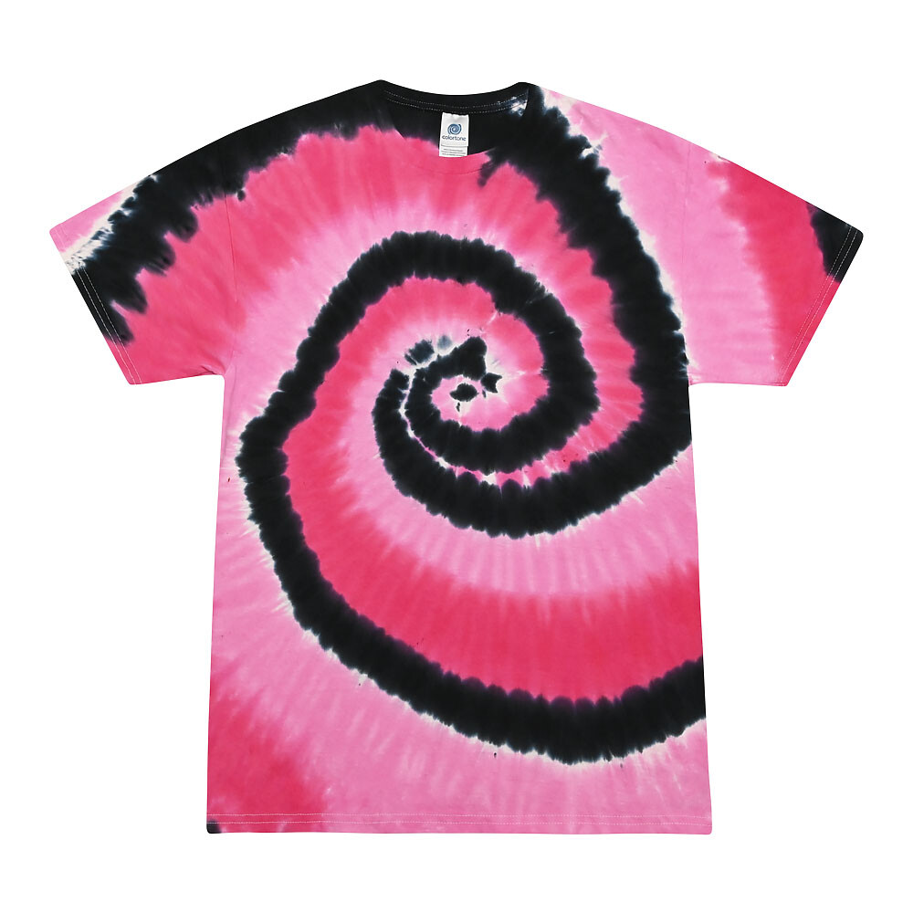 Multi-Color Tie Dye T-Shirts, Kids & Adults Short Sleeve Cotton Colortone