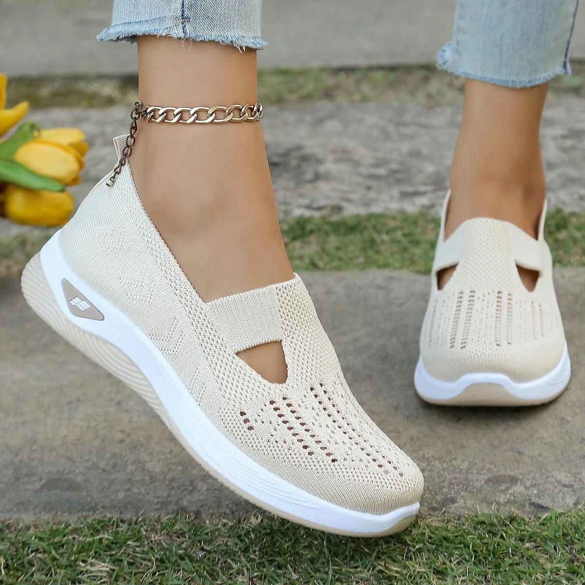 Women’S Casual Shoes Breathable Comfortable Orthopedic Shoes Non Slip Sneakers f