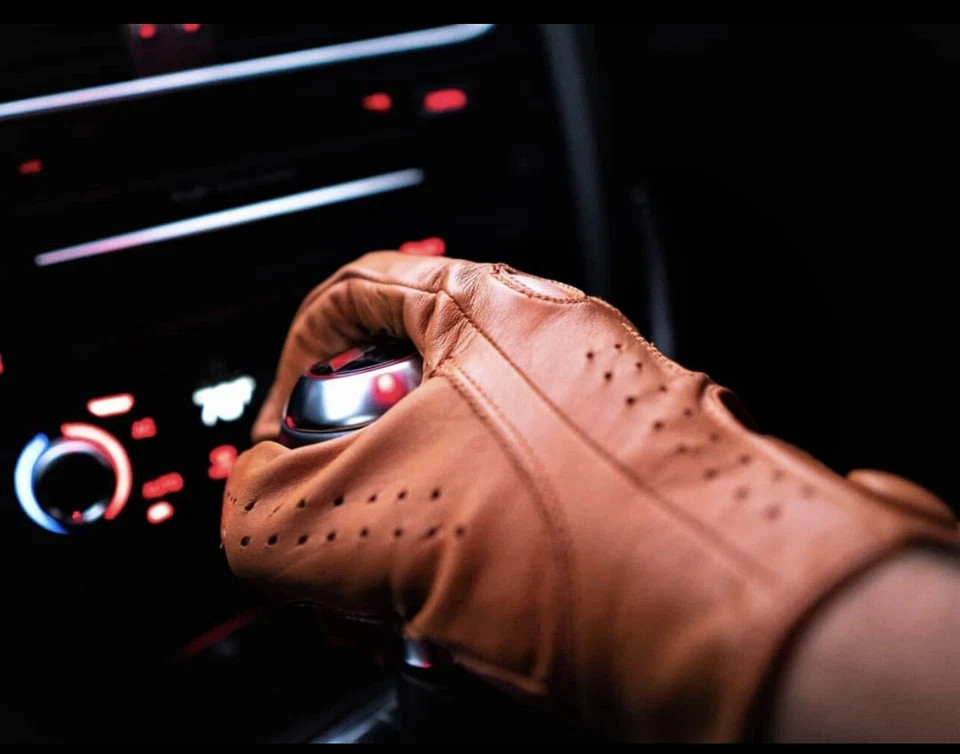 MEN’S GENUINE TOP QUALITY LEATHER DRIVING GLOVES SWIFT WEARS