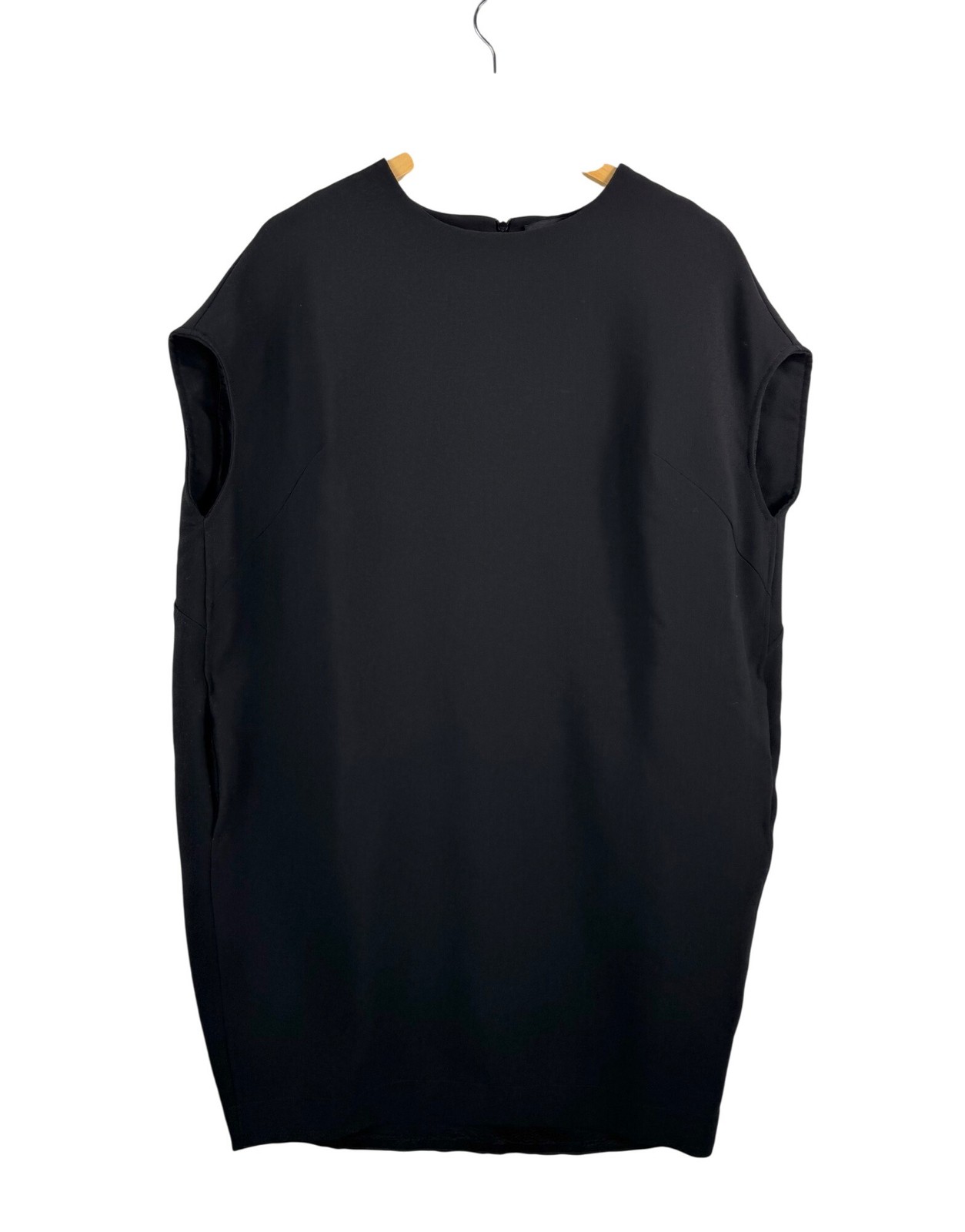 Roberto Collina relaxed sleeveless sheath dress black minimalist sz S
