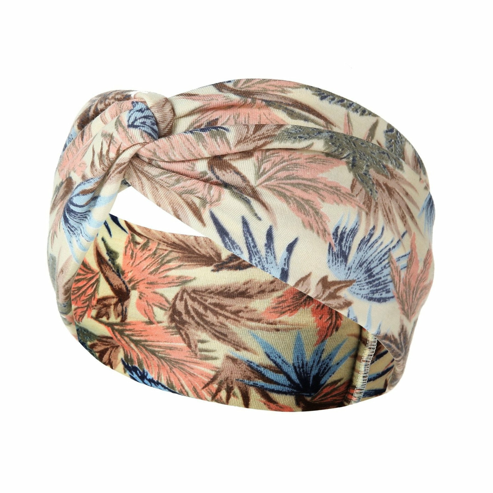 3pcs Womens Flower Printed Boho Twisted Wide Headband Turban Headwrap Hair Band
