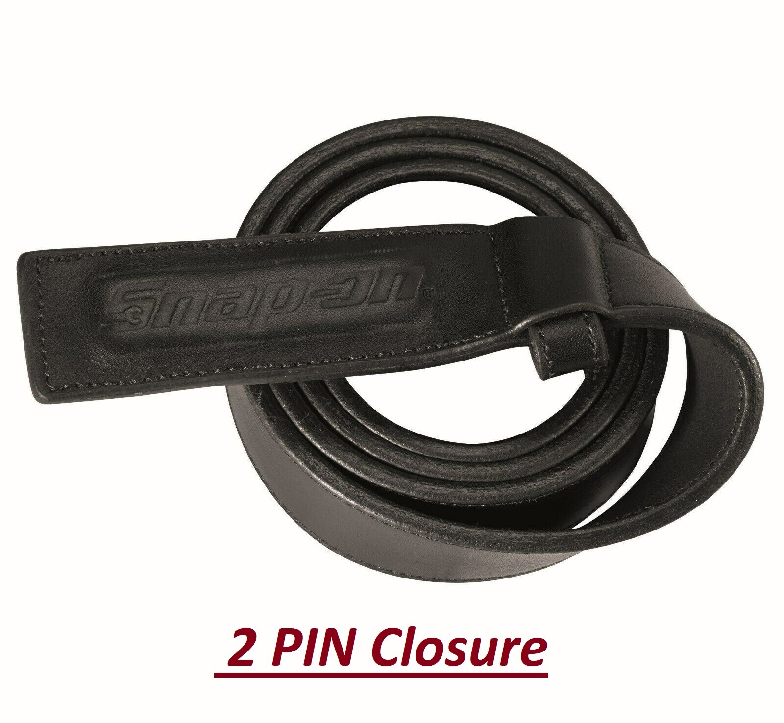 NEW SNAP ON GENUINE Mechanics No-Scratch Black Leather Work Belt w/Tags 30 to 48