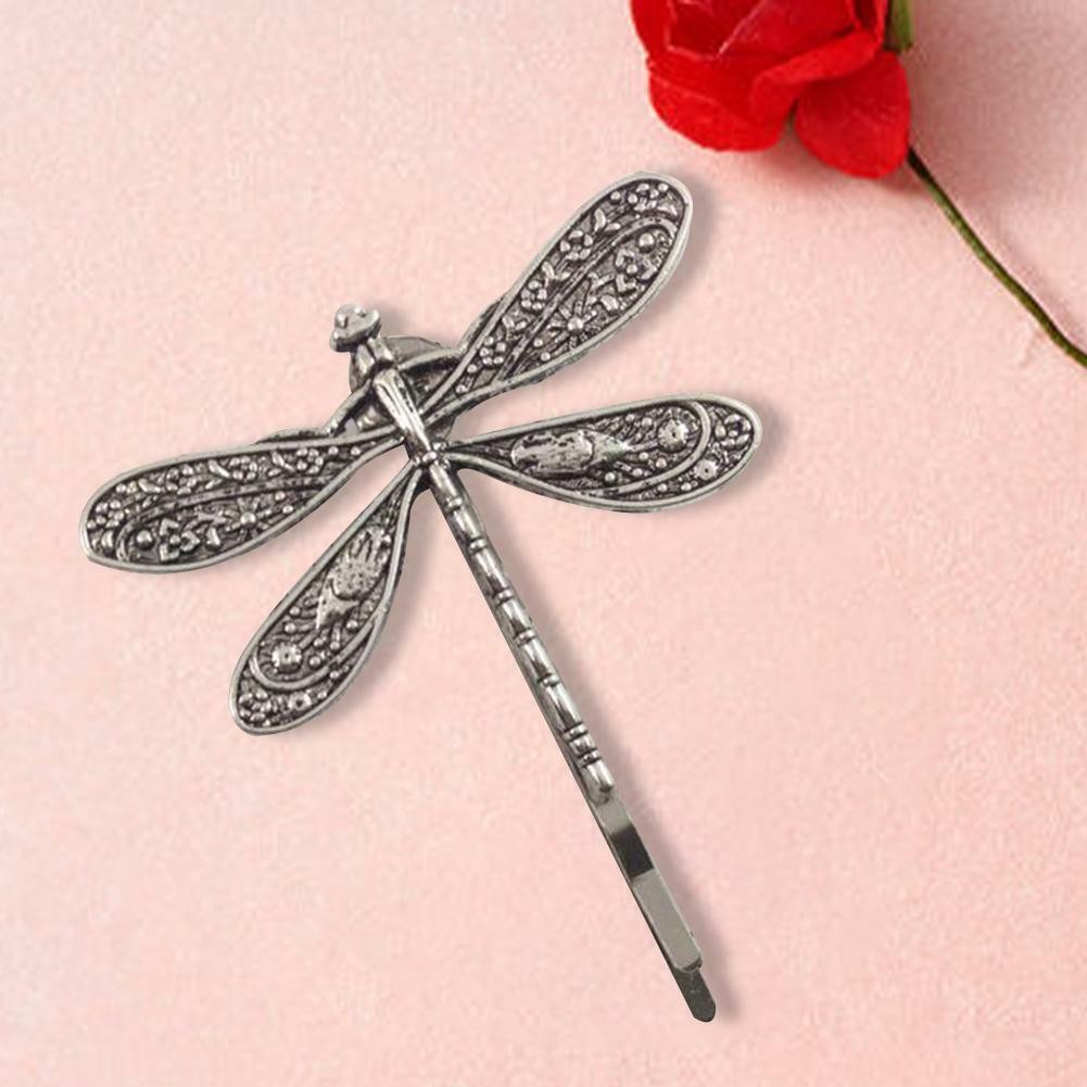 Dragonfly Shape Women Metal Hair Clips Barrette Slide Grips Hair Clip Hairpin