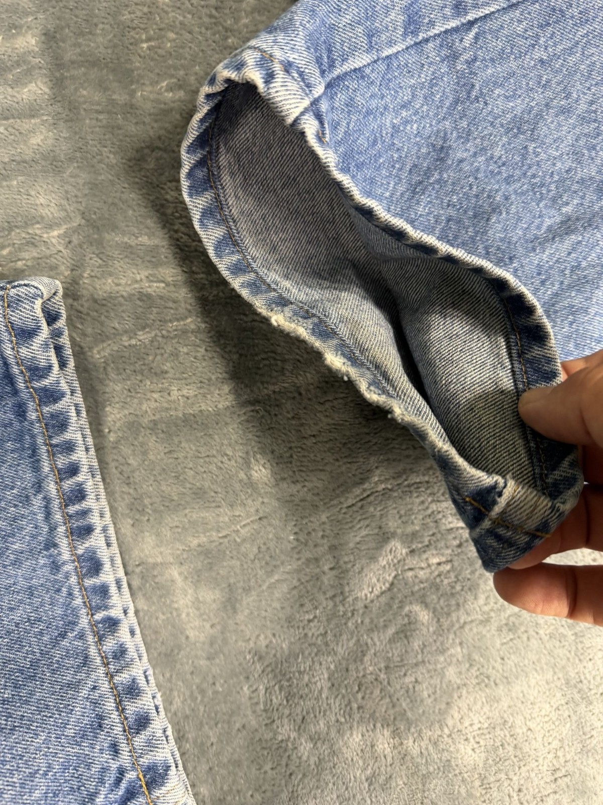Carhartt Mens Relaxed Fit Blue Denim Jeans B17 DST 48×28
