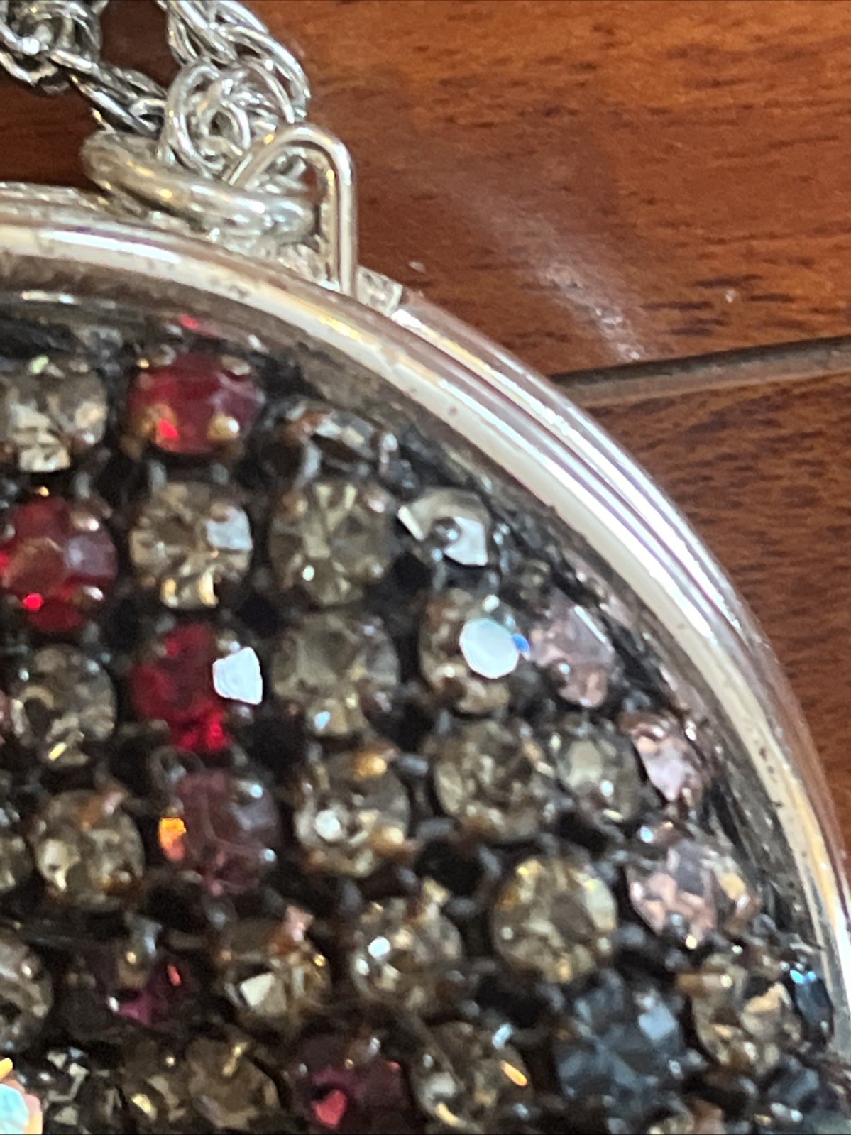 Beautiful Vintage Colorful Rhinestone clutch Made In West Germany READ