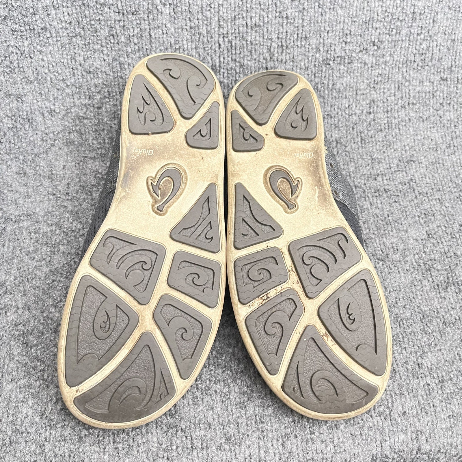Olukai Nohea Moku Mens Sz 8.5 Shoes Slip On Gray Mesh Sneaker Casual Comfort